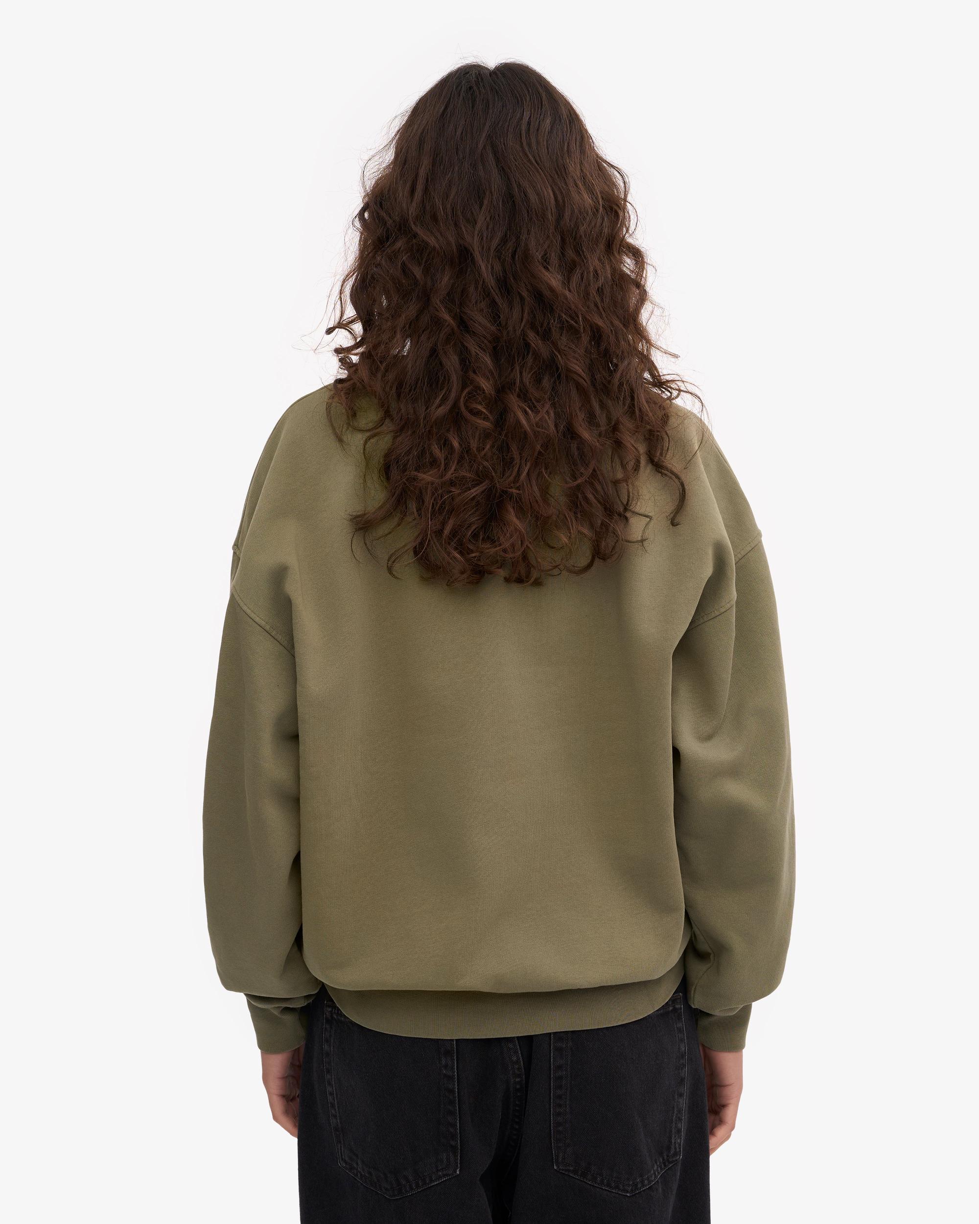 Organic Oversized Crew - Dusty Olive Product Image