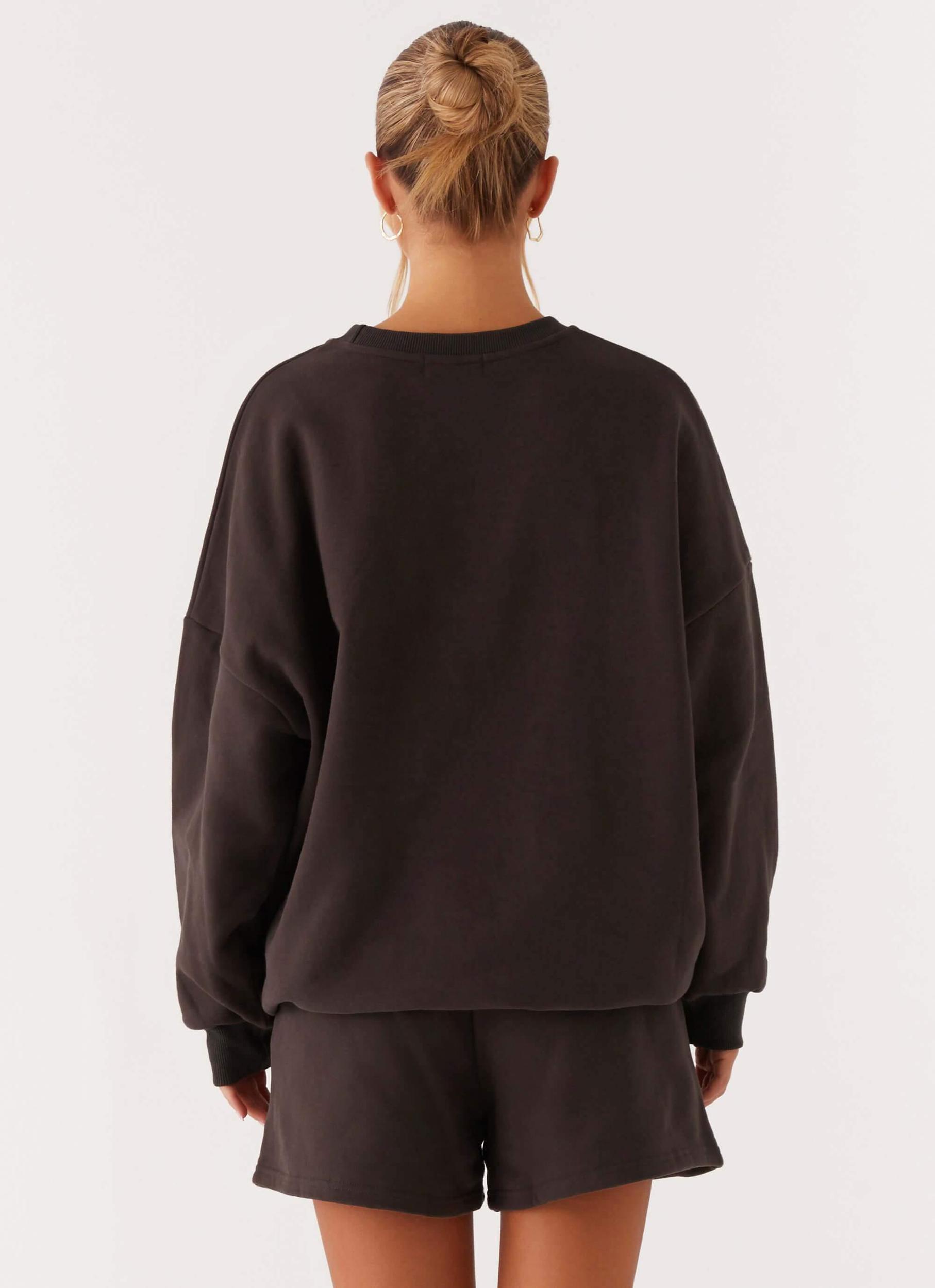 Signature Oversized Sweatshirt - Charcoal Product Image