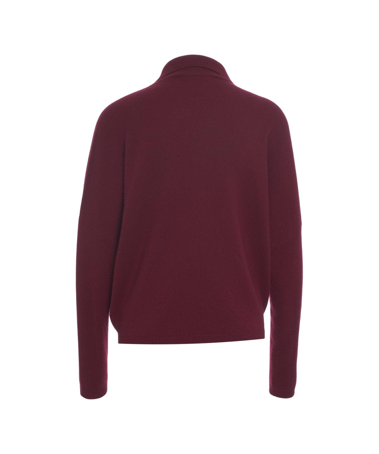 Knit Sweater with Polo Collar Product Image