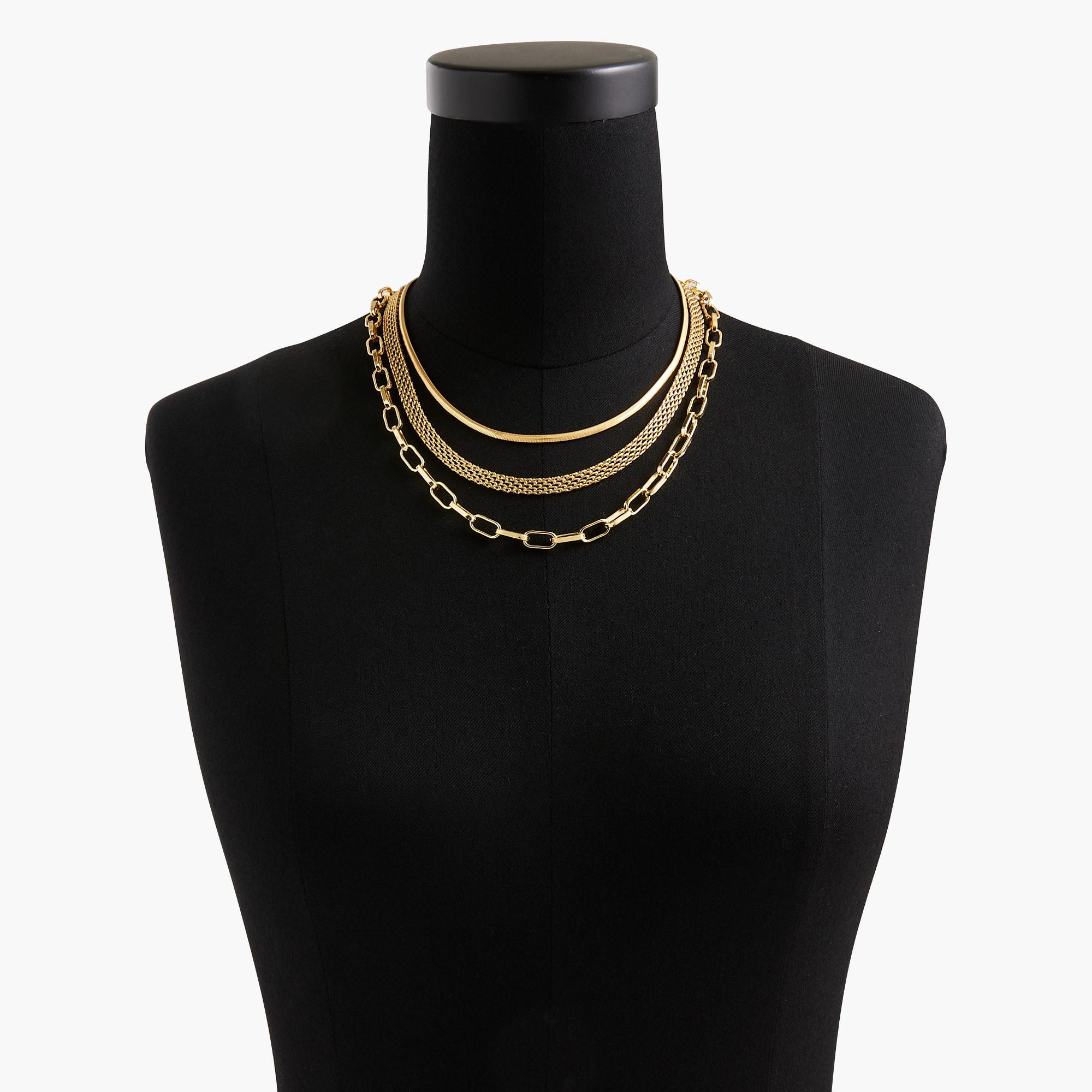 Multichain layered chain necklace Product Image