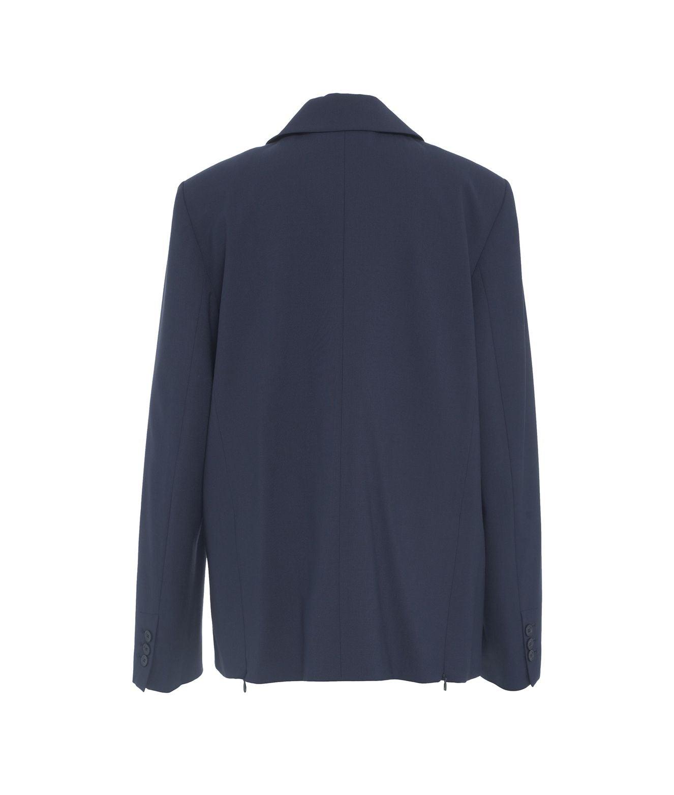 Single-breasted blazer in virgin wool blend Product Image