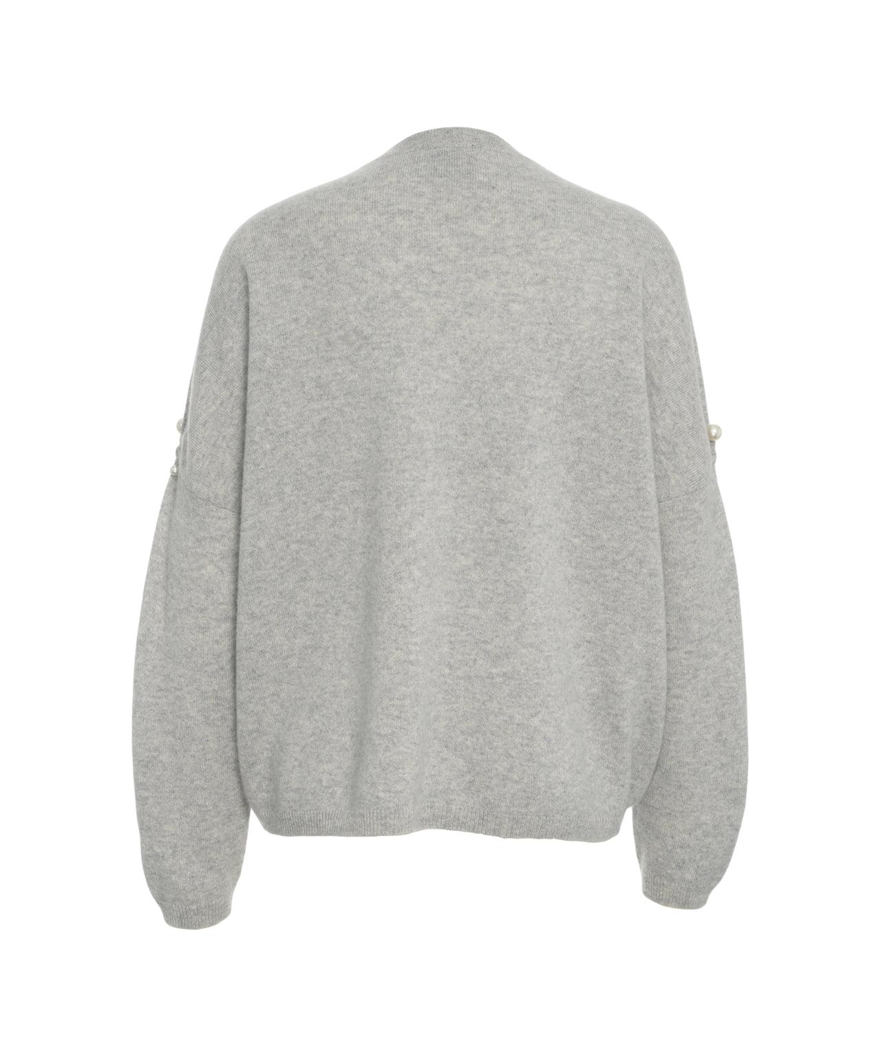 Cashmere sweater with pearl detail Product Image