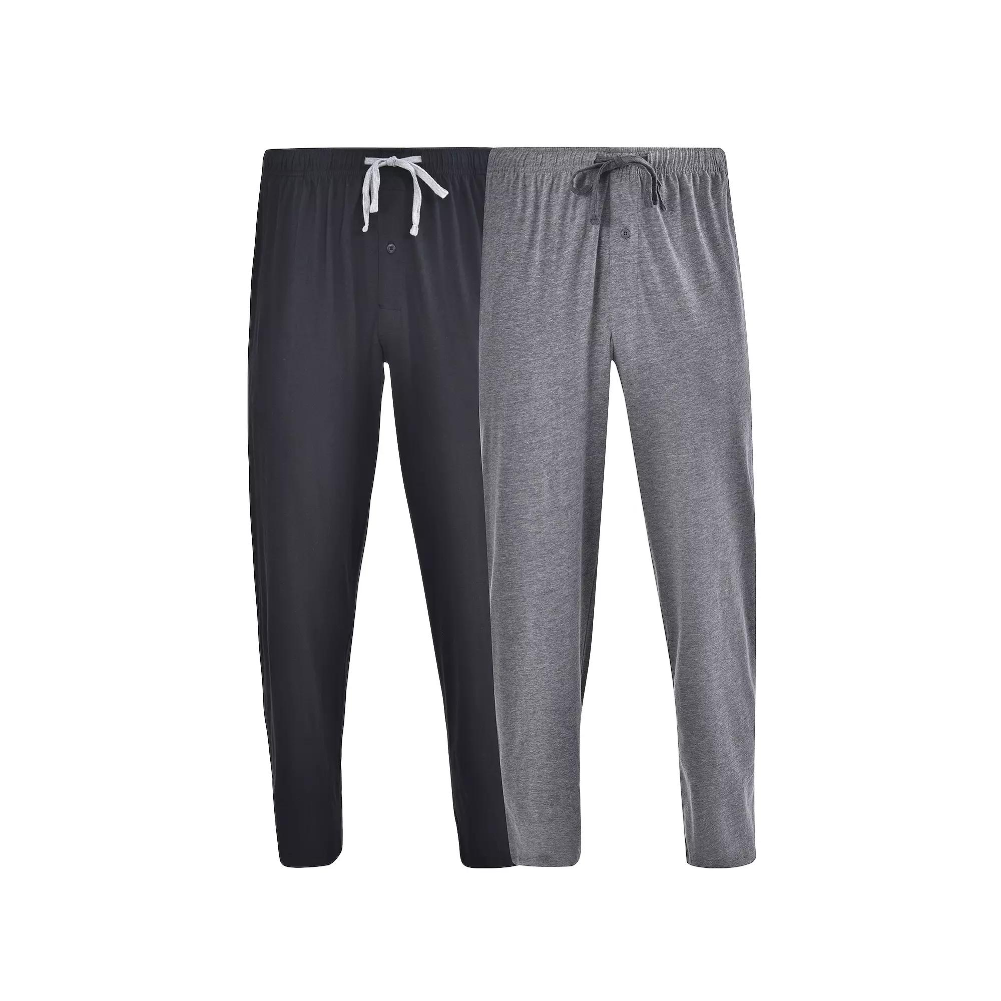 Big & Tall Hanes® 2-pack Solid Knit Pajama Pants, Men's,  Product Image