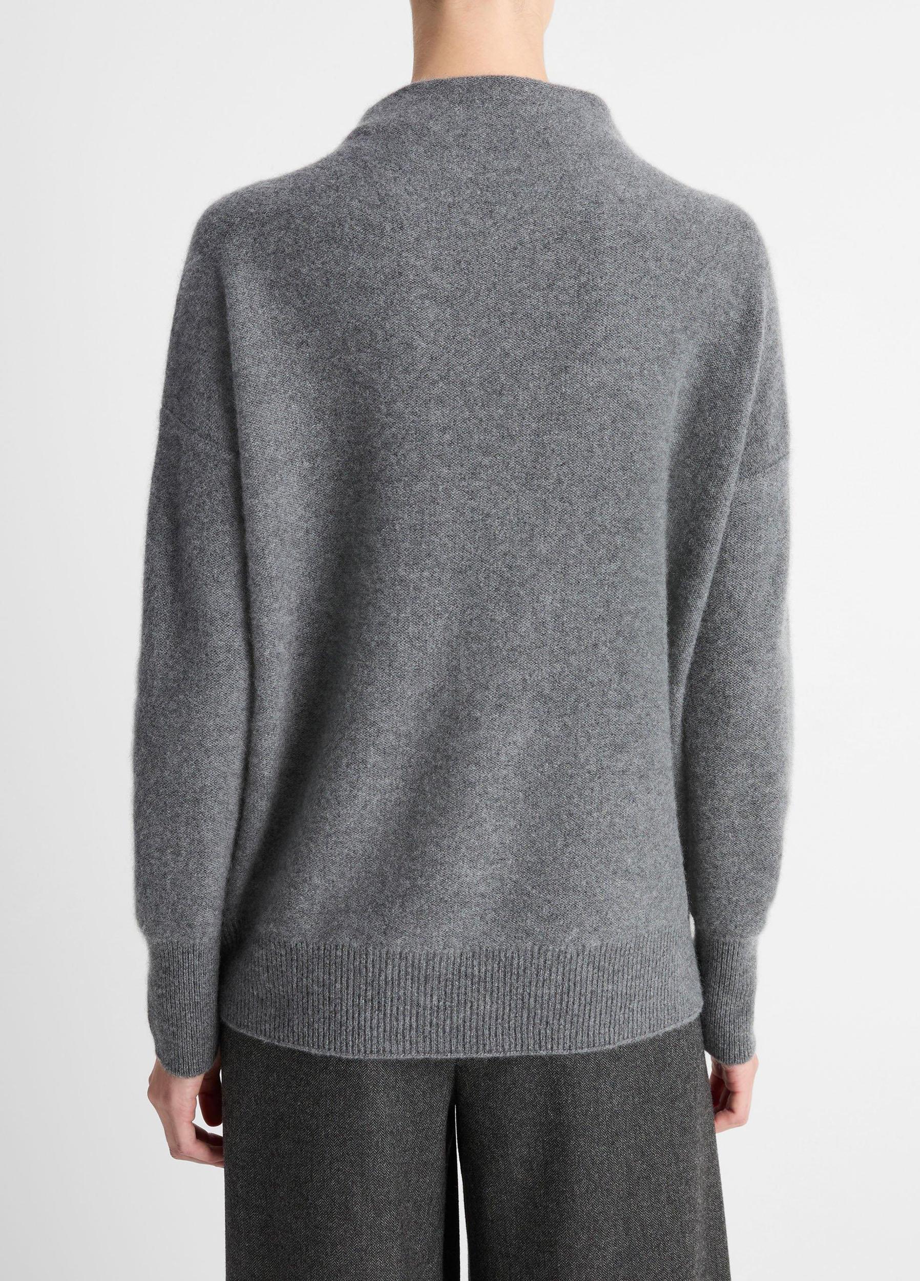 Plush Cashmere Funnel-Neck Sweater Product Image