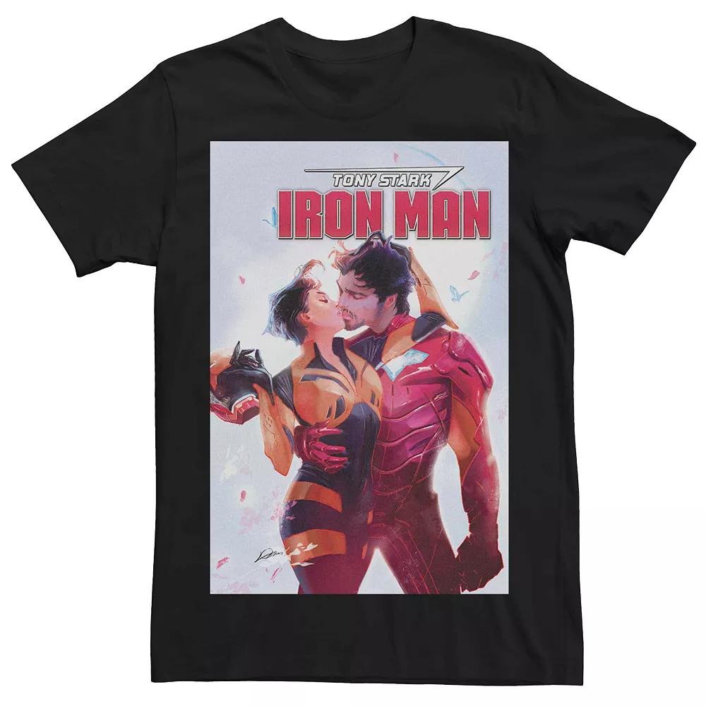 Men's Marvel's Tony Stark: Iron Man (2018) #4 Comic Cover Tee, Size: Large, Black Product Image