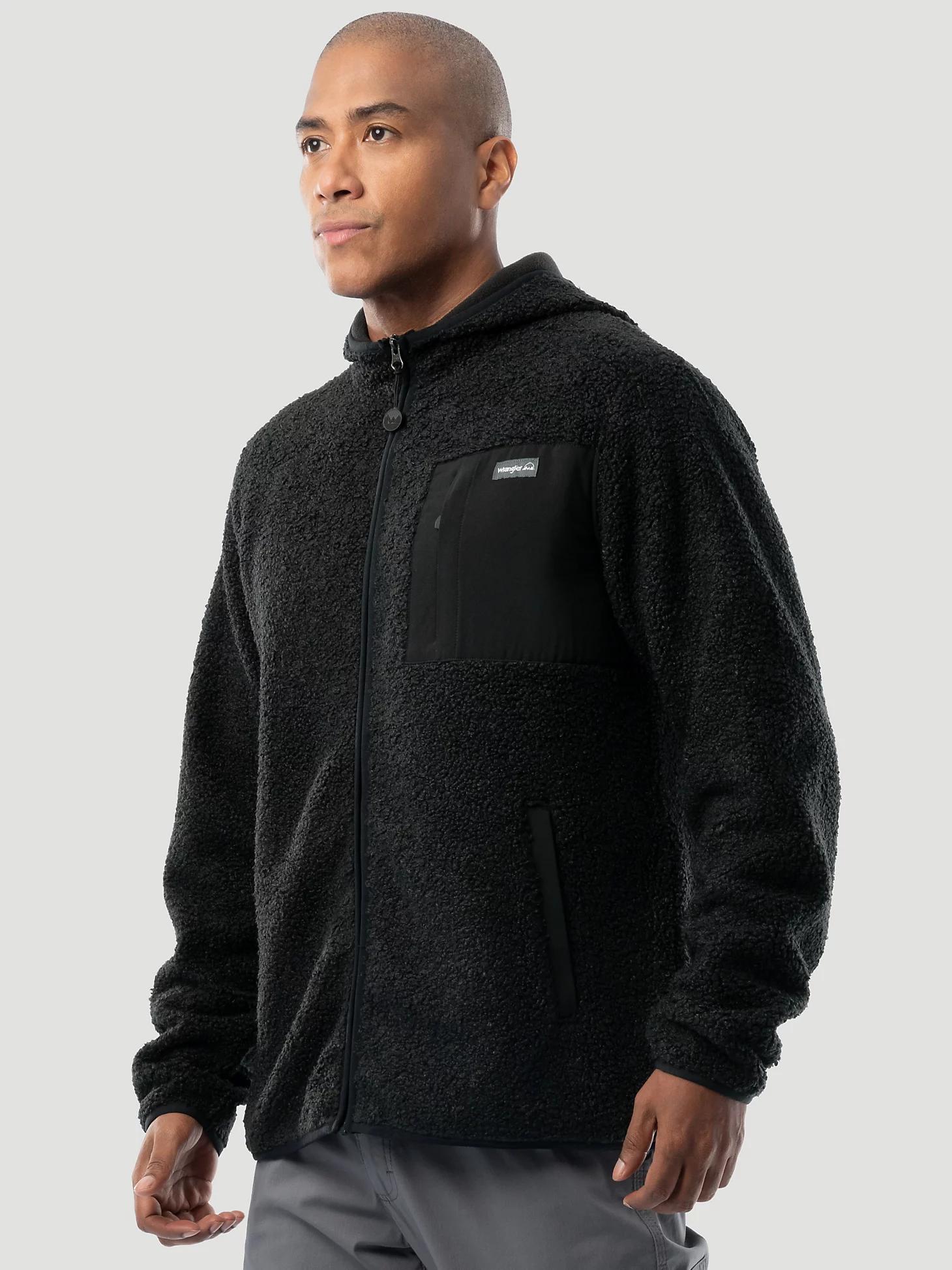 Men's Wrangler ATG™ Sherpa Zip Front Jacket in Bone Product Image