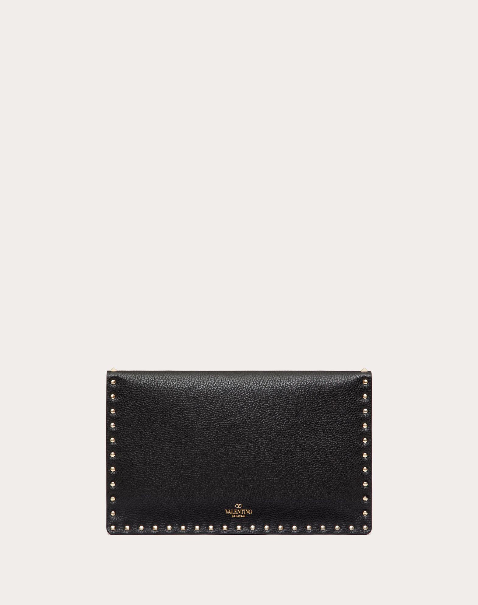 ROCKSTUD GRAINY CALFSKIN ENVELOPE POUCH Product Image