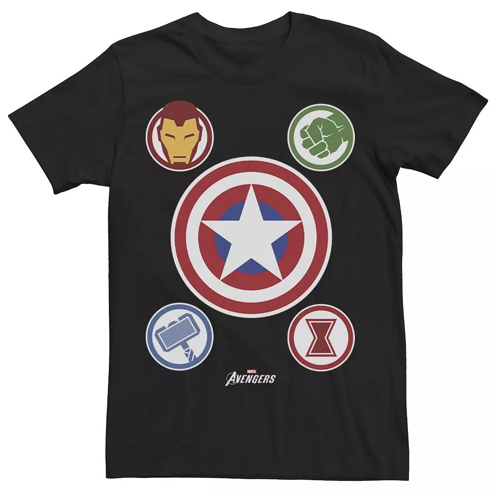 Men's Marvel Gamerverse Avenger Shield Emblems Collage Tee,  Product Image