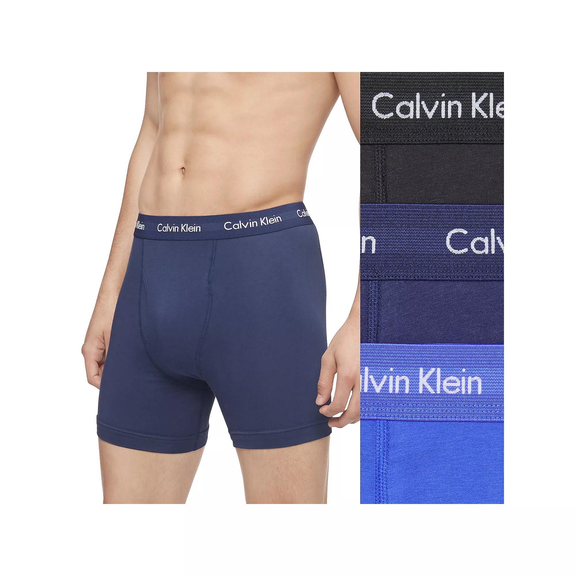 Calvin Klein Cotton Stretch Moisture Wicking Boxer Briefs, Pack of 3 Product Image