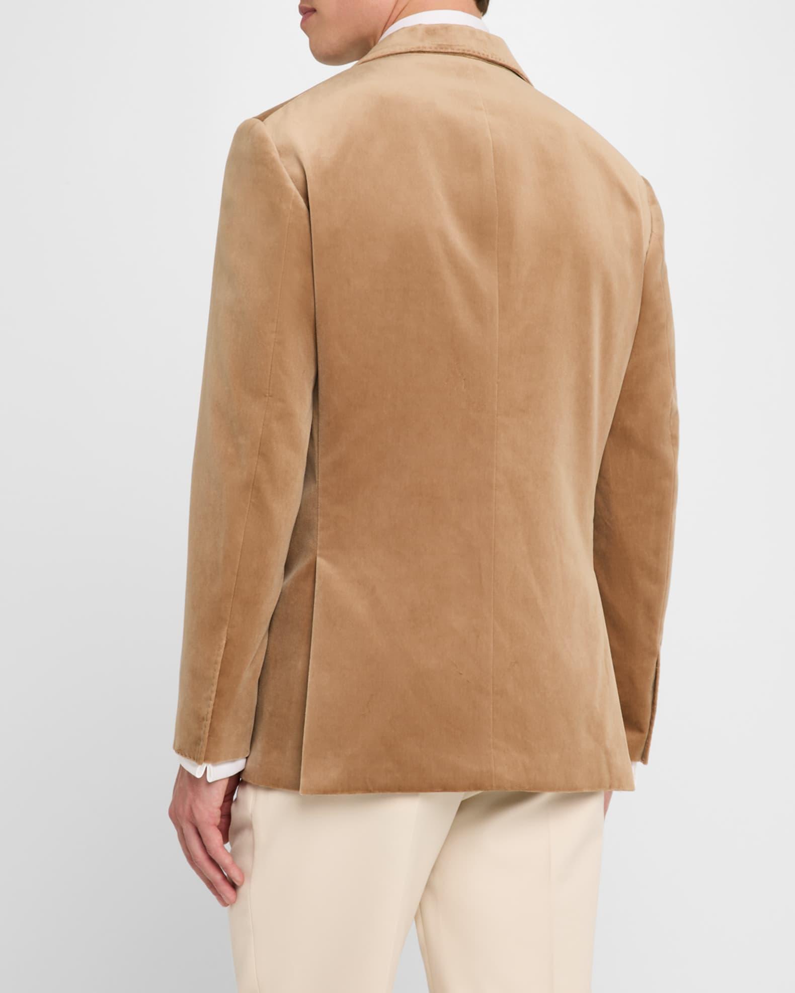 Men's Peak-Lapel Velvet Dinner Jacket Product Image