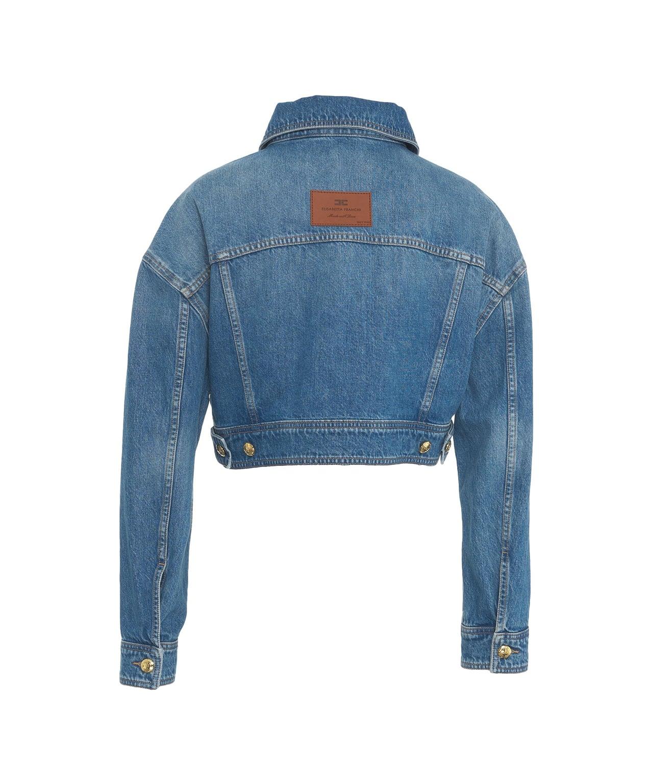 Cropped denim jacket Product Image