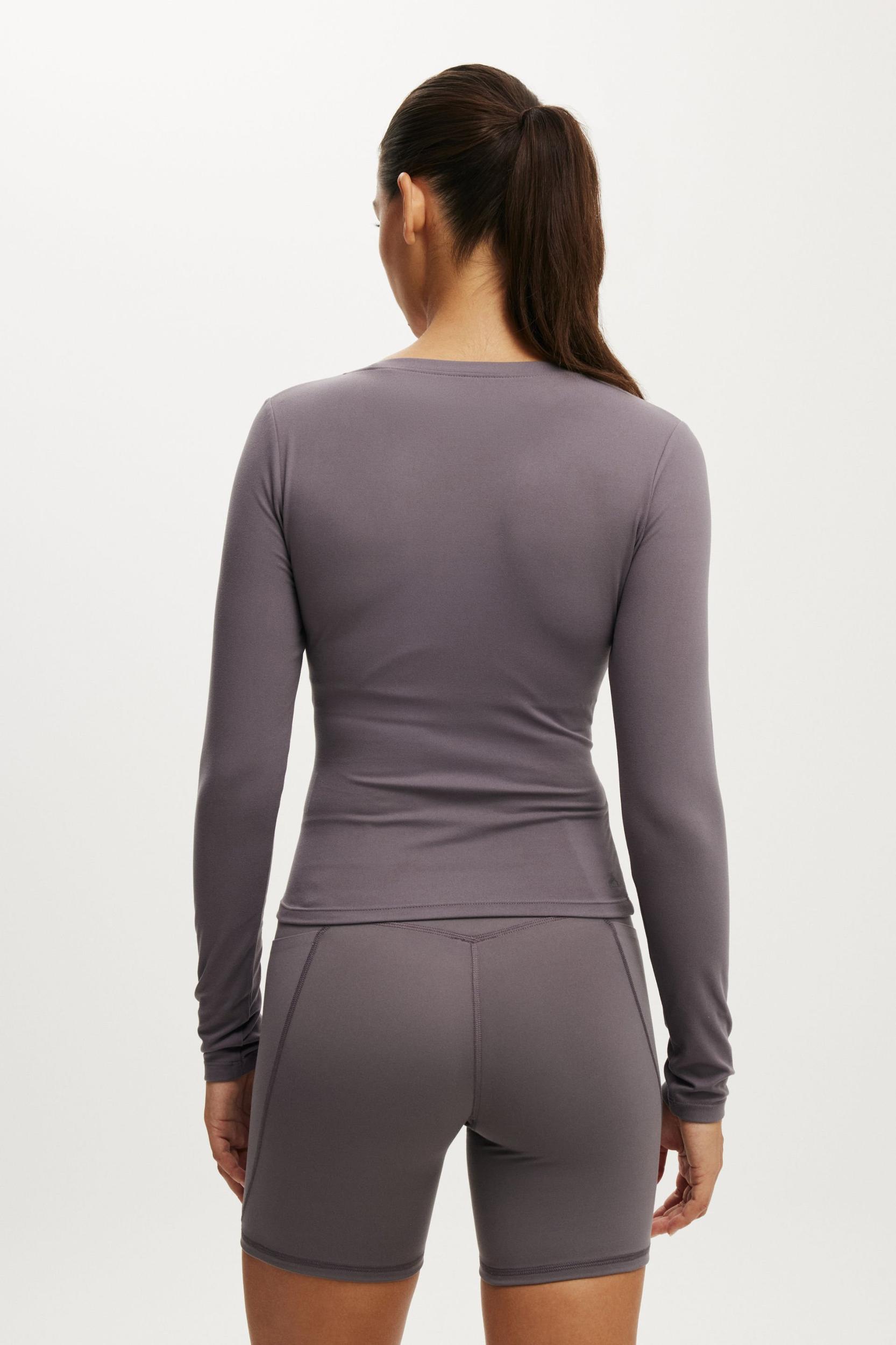 Ultra Soft Plunge Front Long Sleeve Product Image