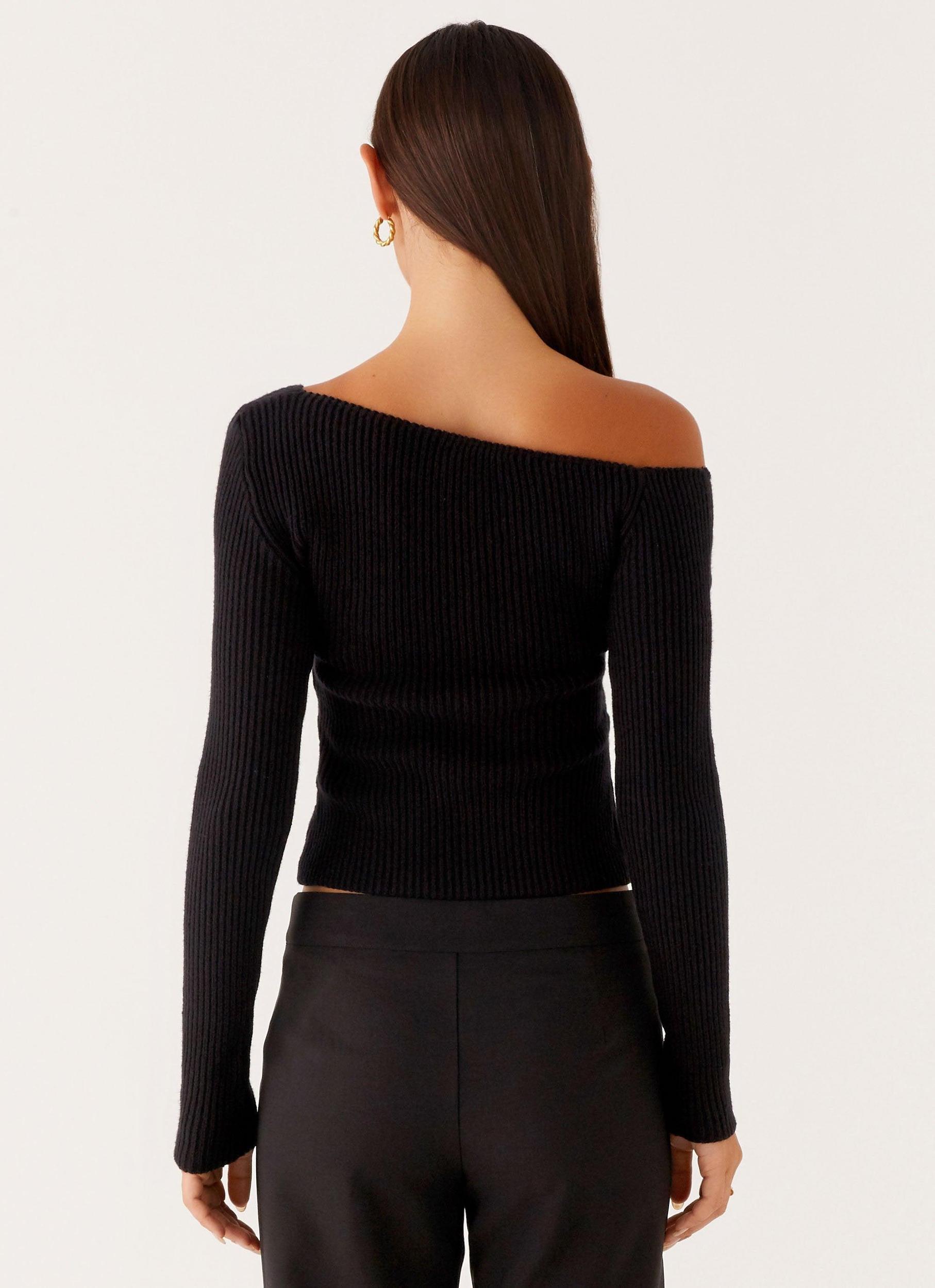 Waverly Knit Top - Black Product Image