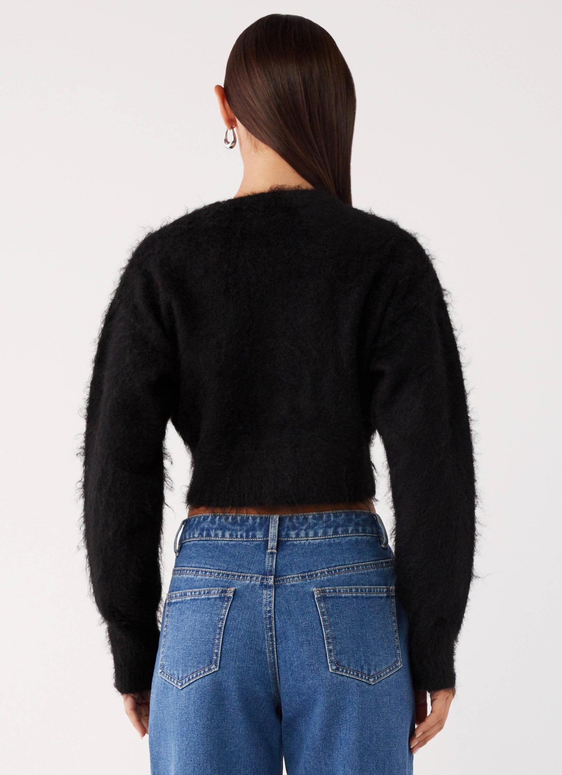 Reign Fitted Cardigan - Black Girls Product Image