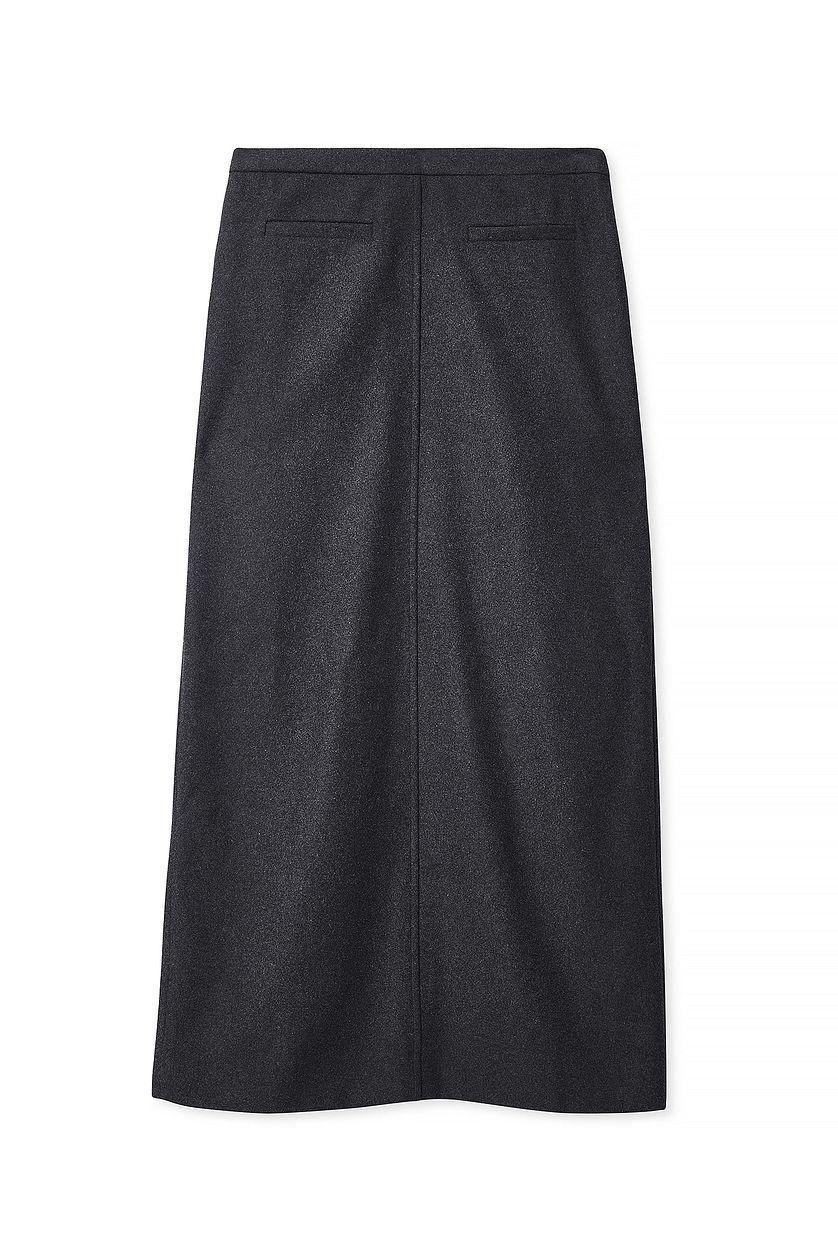 Wool Blend Maxi Skirt Product Image