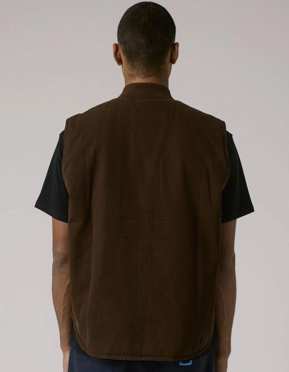 FORMER VT Mens Canvas Vest - BROWN Product Image