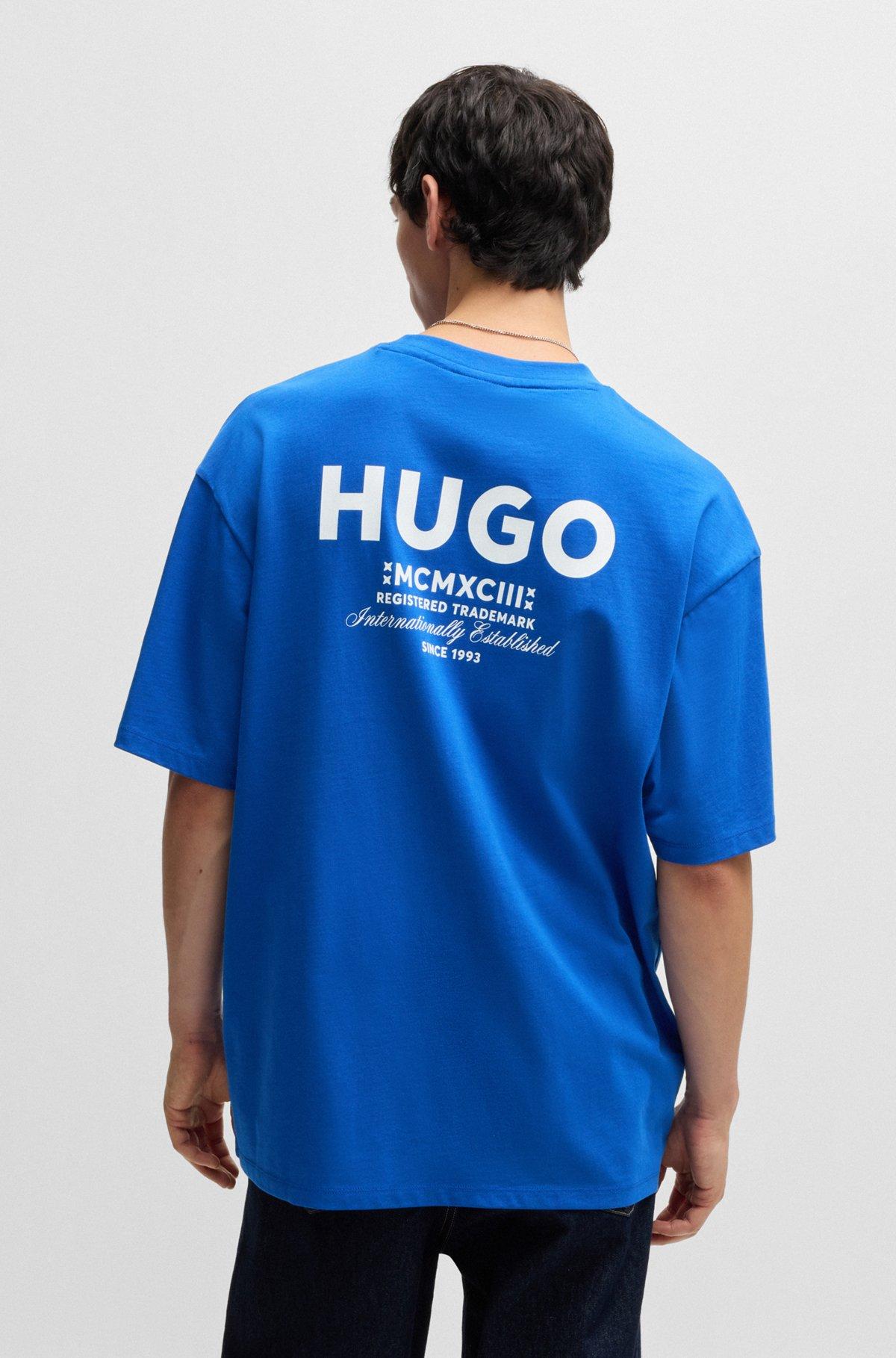 Loose-fit T-shirt in cotton with rear logo artwork Product Image