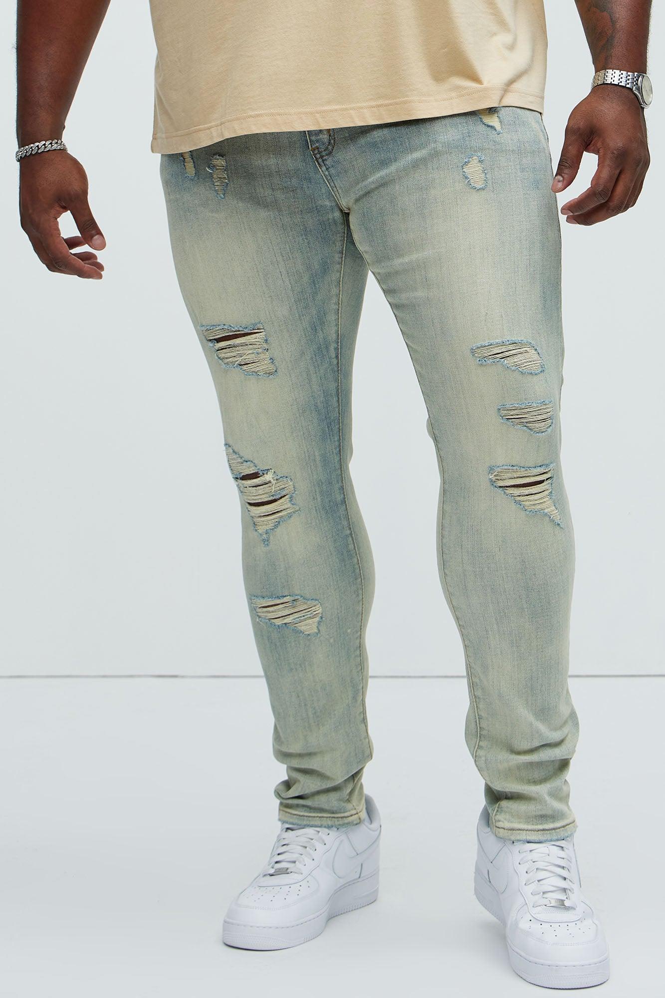 Bet On It Ripped And Repair Skinny Jeans - Medium Wash Product Image