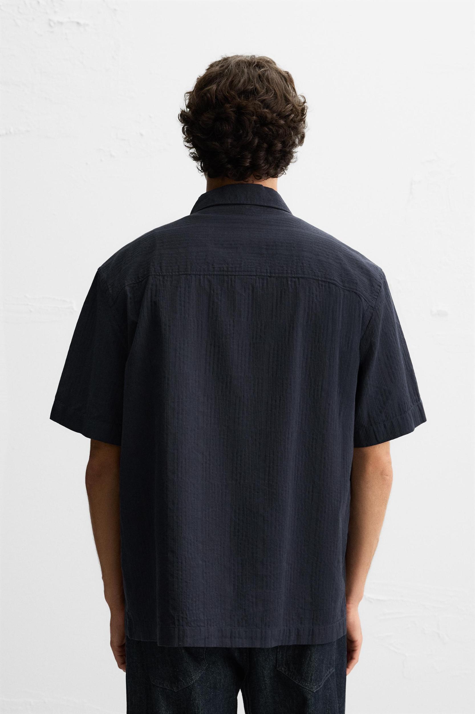 JACQUARD COTTON - LYOCELL SHIRT Product Image