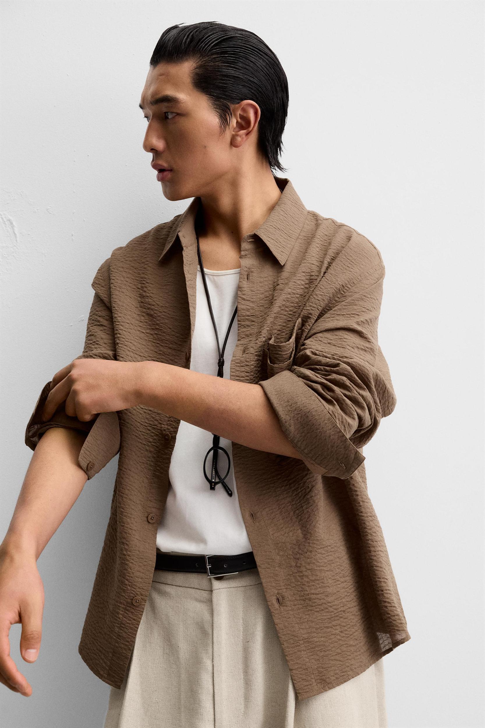 TEXTURED JACQUARD SHIRT Product Image