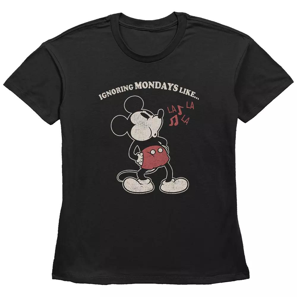 Disney's Mickey Mouse Juniors' Thankful Vibes Graphic Tee, Women's,  Product Image
