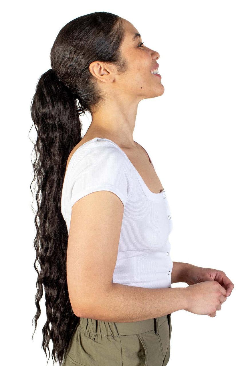 White Square Neck Button Front Crop Tee Product Image