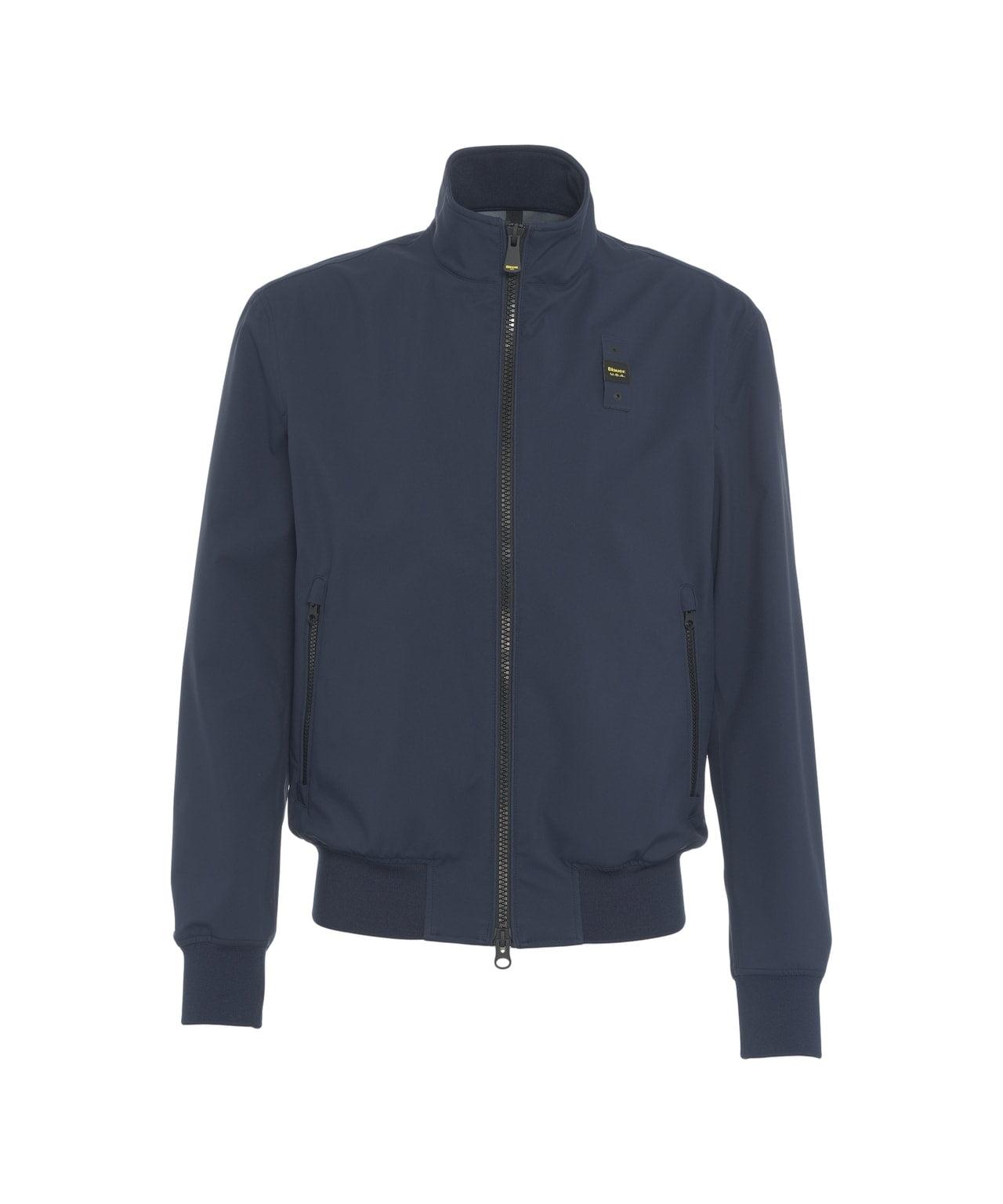 Bomber jacket with stand collar Product Image