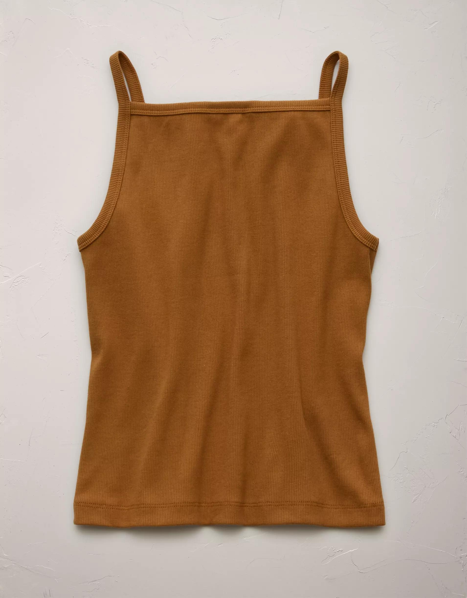 AE77 Premium Straight Neck Tank Top Product Image