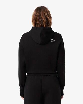 Short Cut Cotton Hoodie Product Image