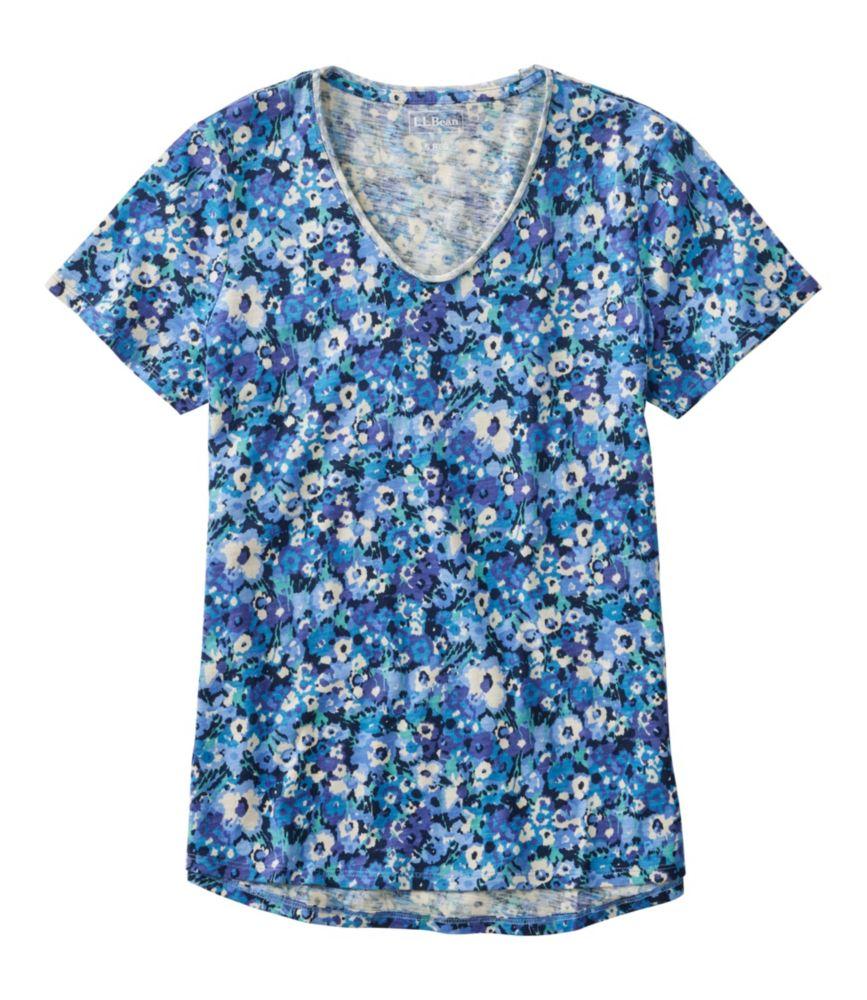 Women's Organic Cotton Tee, V-Neck Short-Sleeve Print Product Image