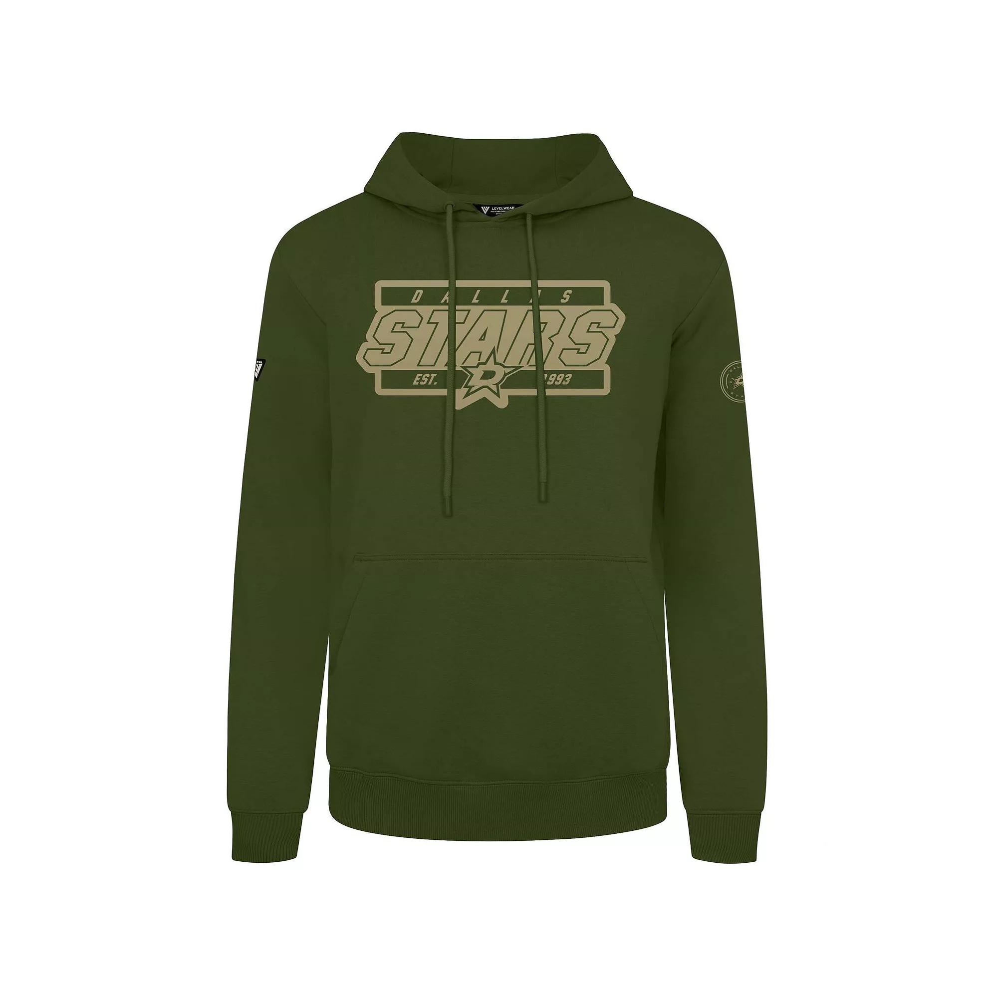 Men's Levelwear Olive Nashville Predators Podium Pullover Hoodie,  Product Image