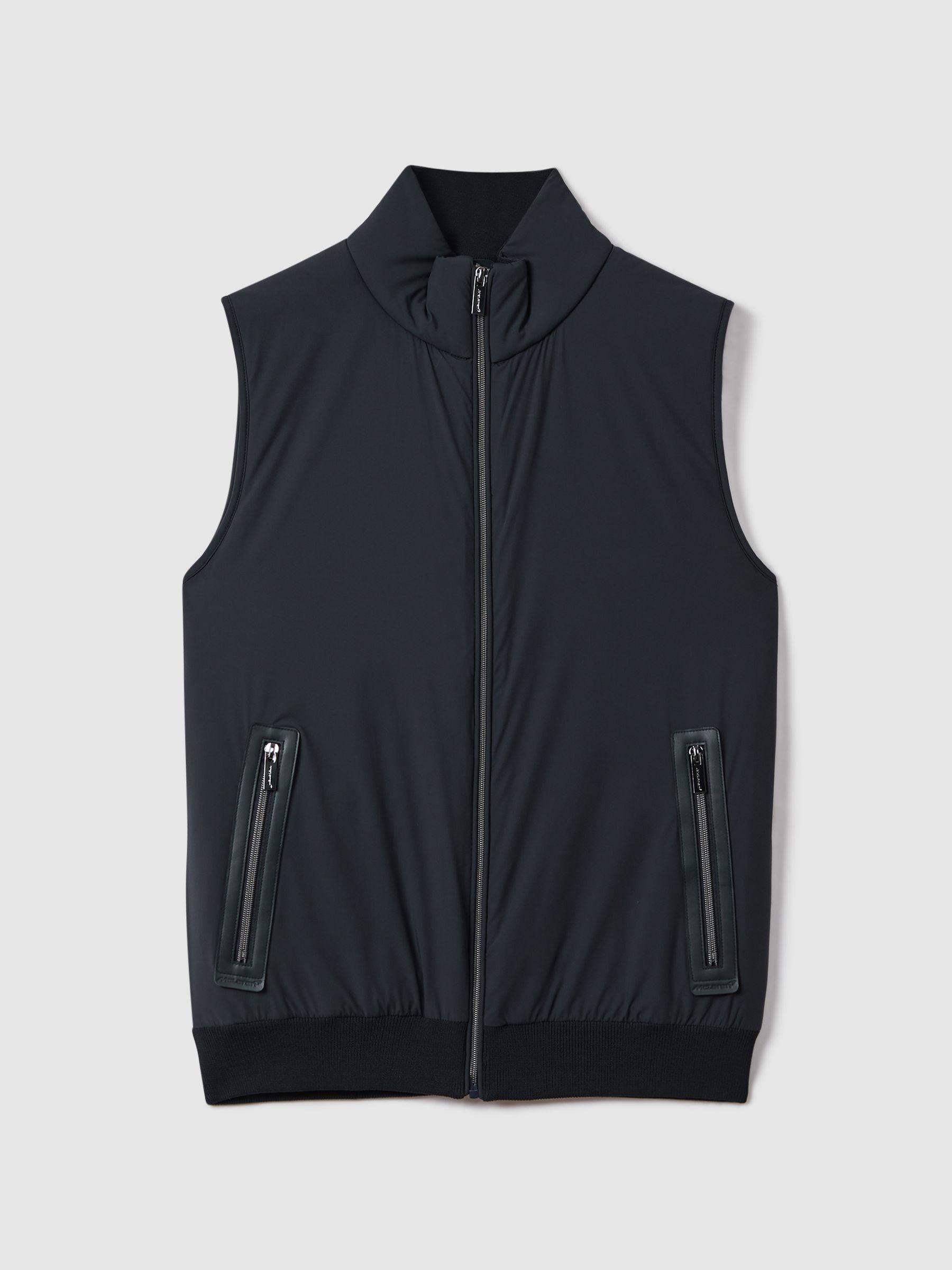 McLaren F1 Hybrid Quilt and Knit Gilet in Navy Product Image