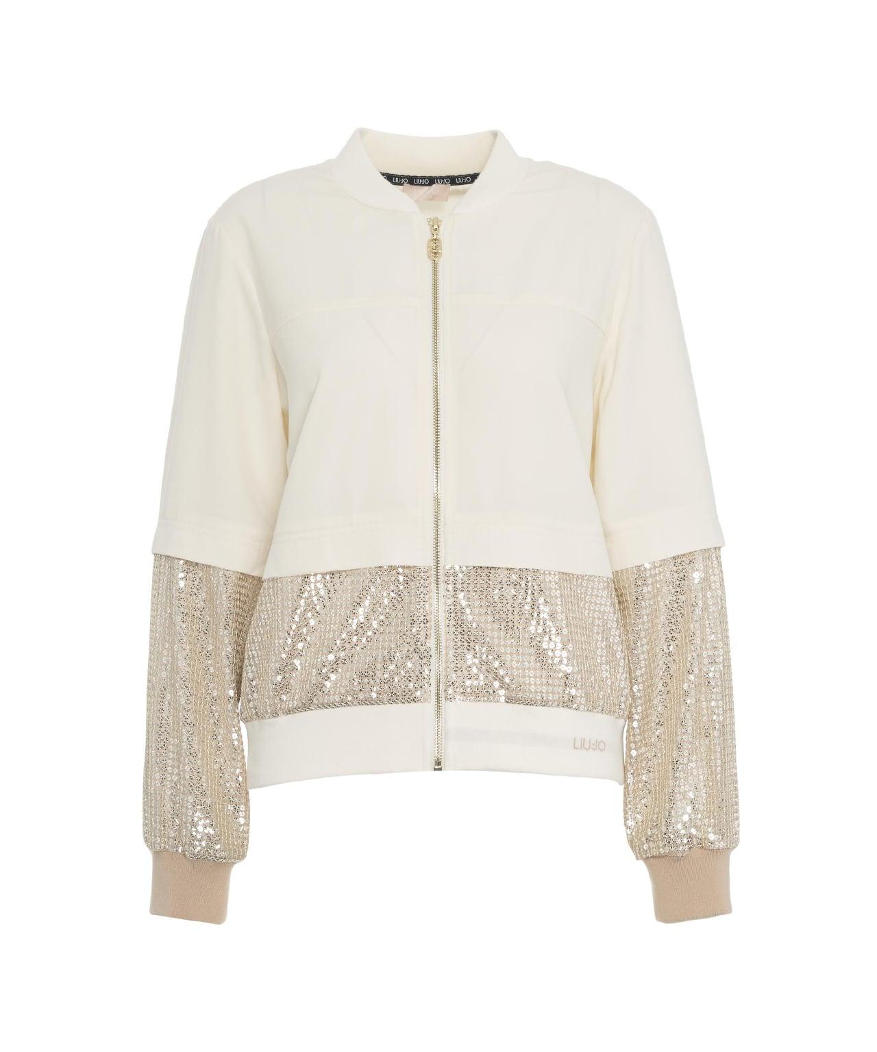 Bomber jacket with sequins Product Image