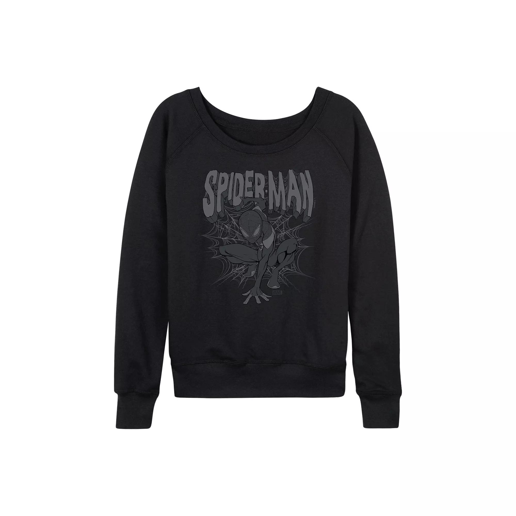 Women's Friends It's Christmas French Terry Long Sleeve Tee, Size: XL, Black Product Image