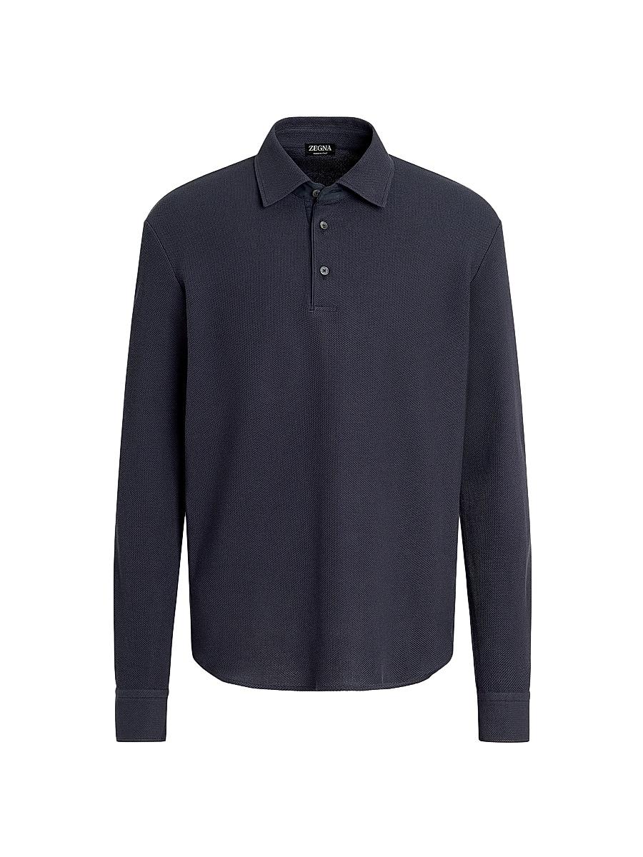 Mens Lightweight Cotton Polo Shirt Product Image