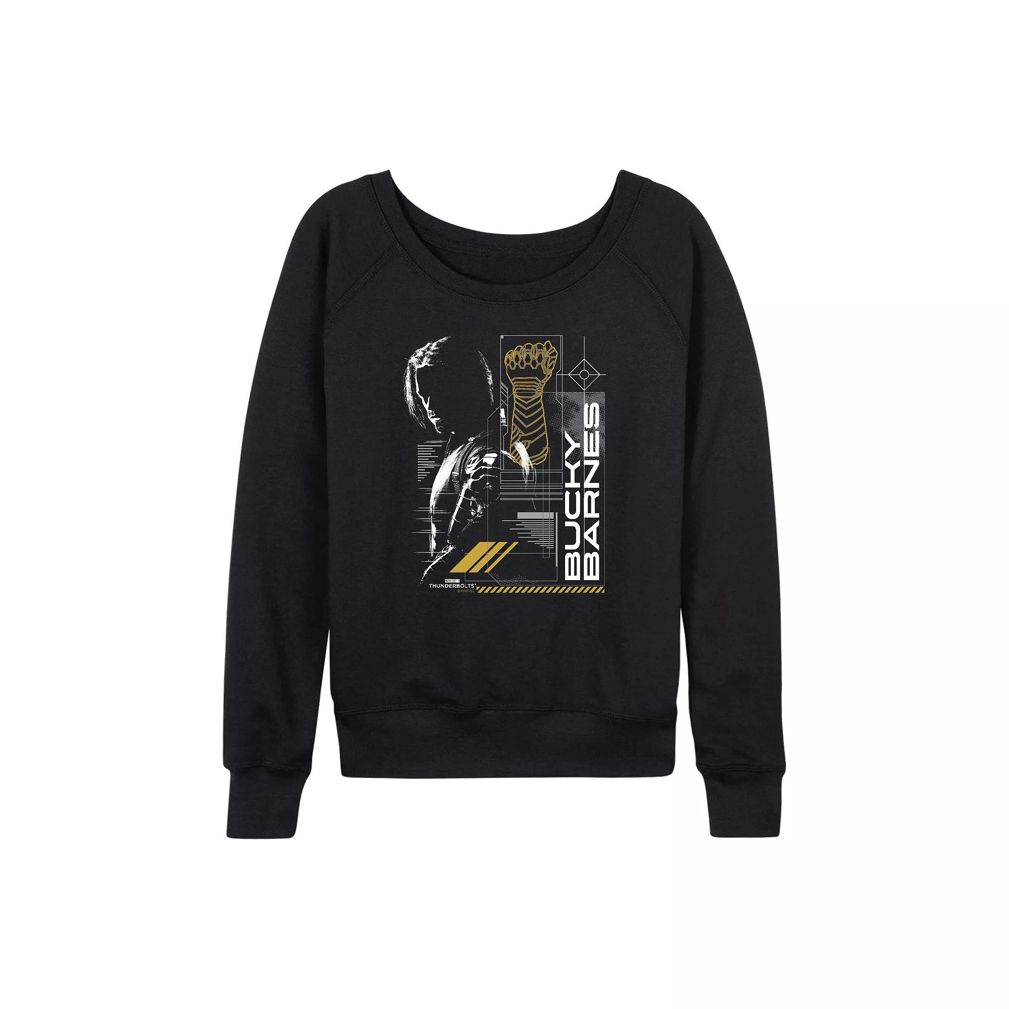 Women's Marvel Thunderbolts Bucky Barnes French Terry Long Sleeve Tee,  Product Image