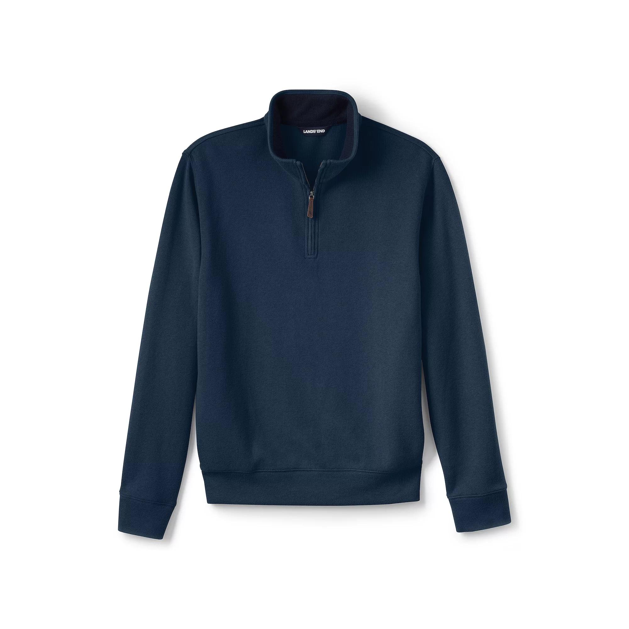 Big & Tall Lands' End Bedford Quarter-Zip Sweater, Men's,  Product Image