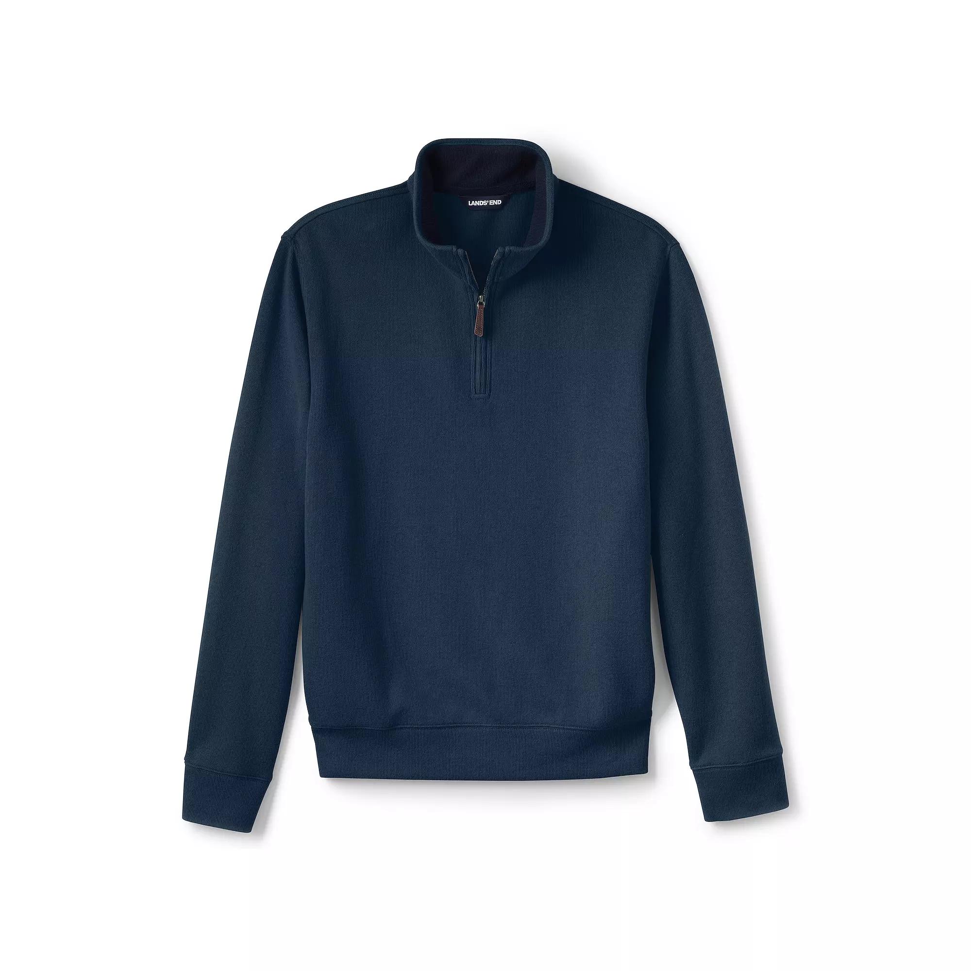 Big & Tall Lands' End Bedford Quarter-Zip Sweater, Men's,  Product Image