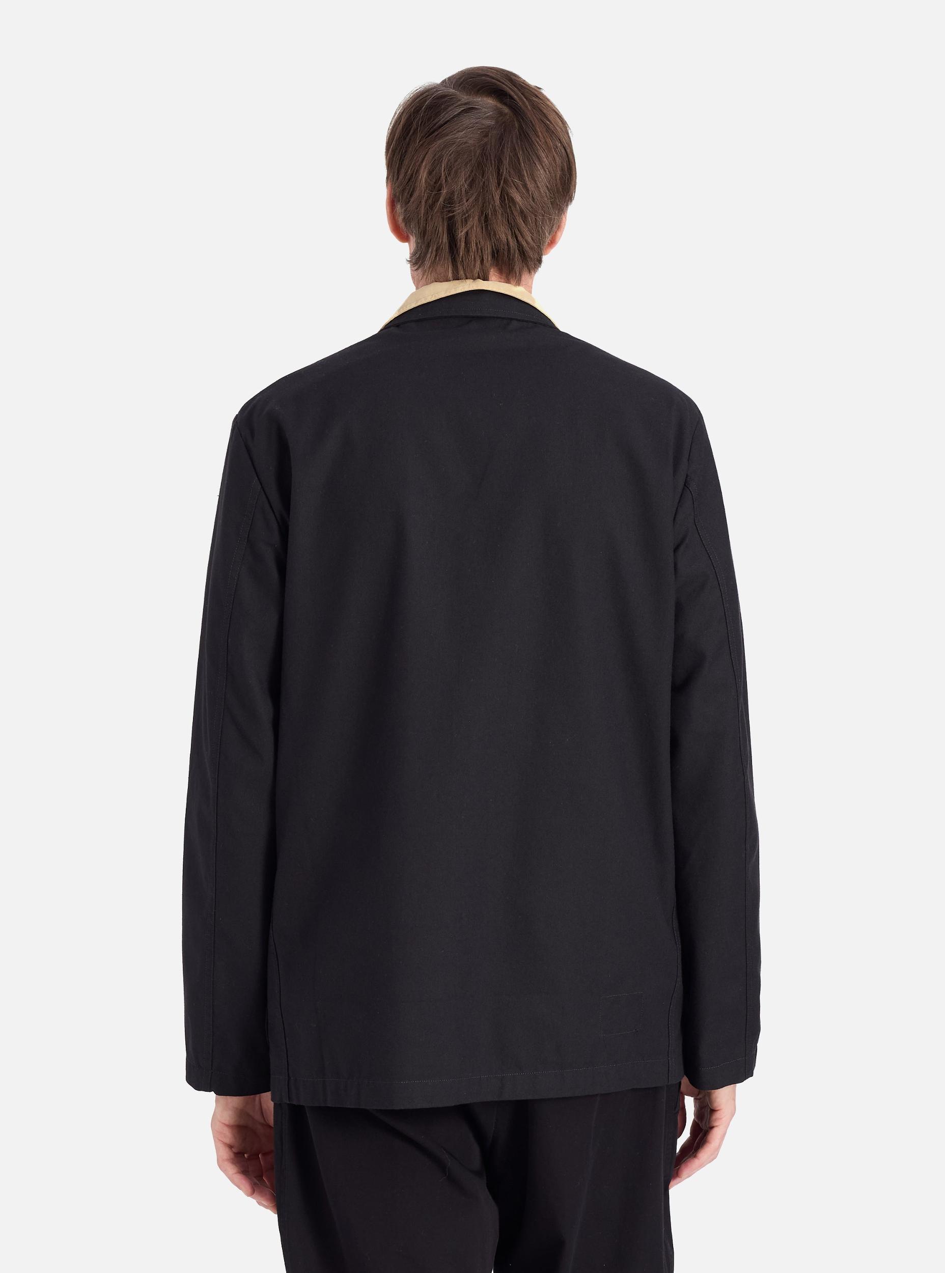 Black Valencia Cotton Three Button Jacket Product Image