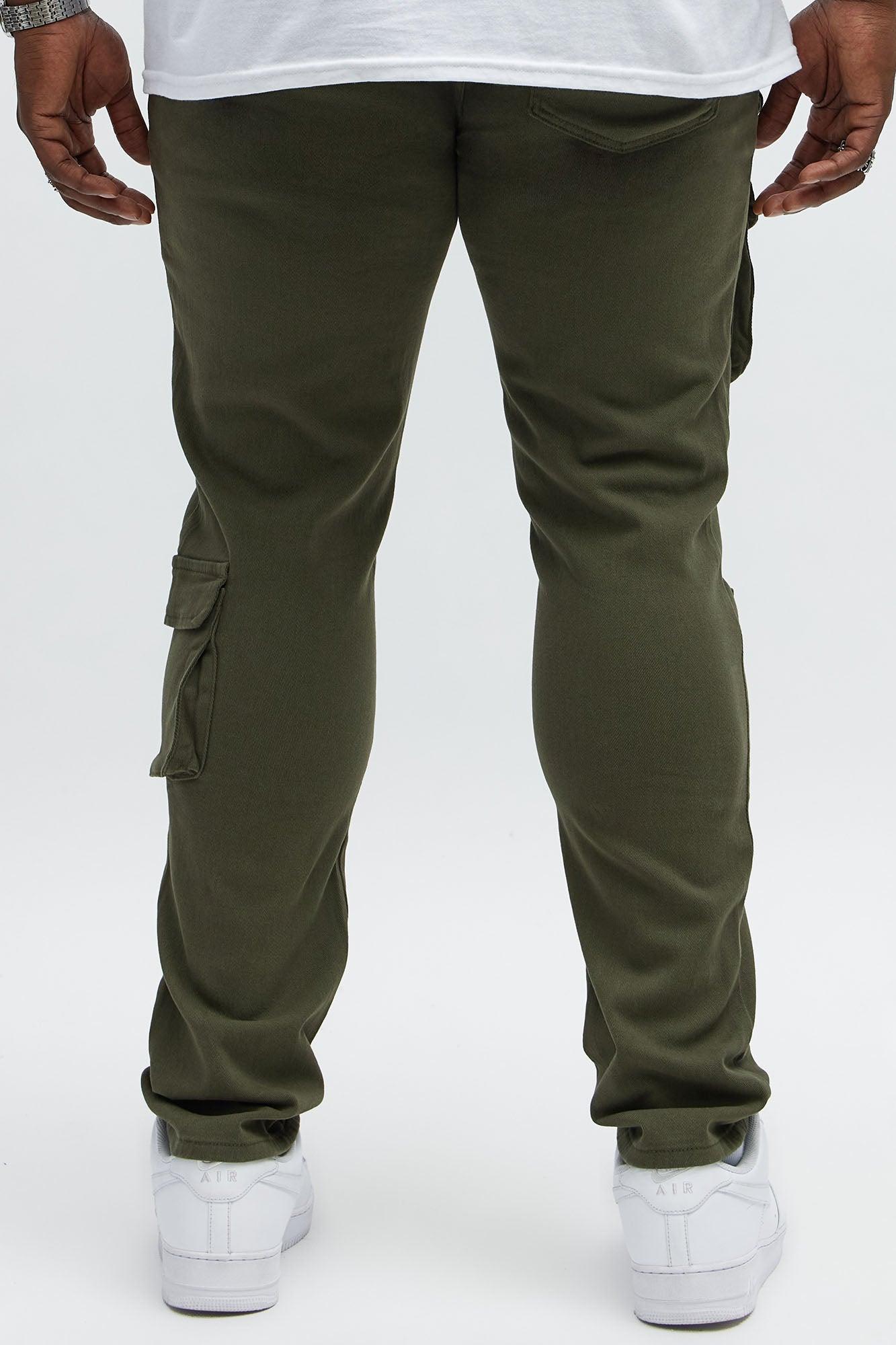 Skinny Pocket Me Cargo Pants - Olive Male Product Image
