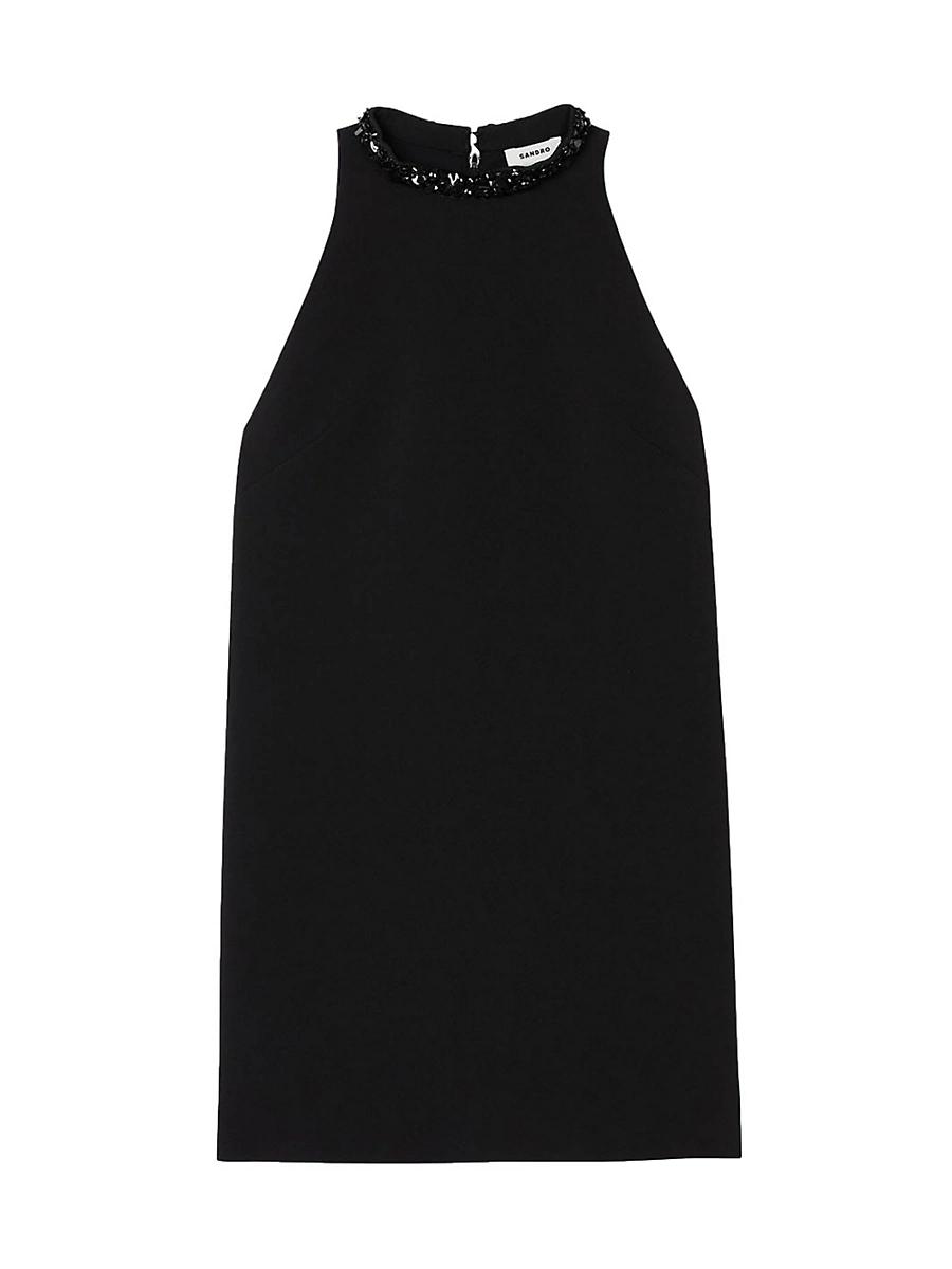 Womens Jewel Neck Dress Product Image