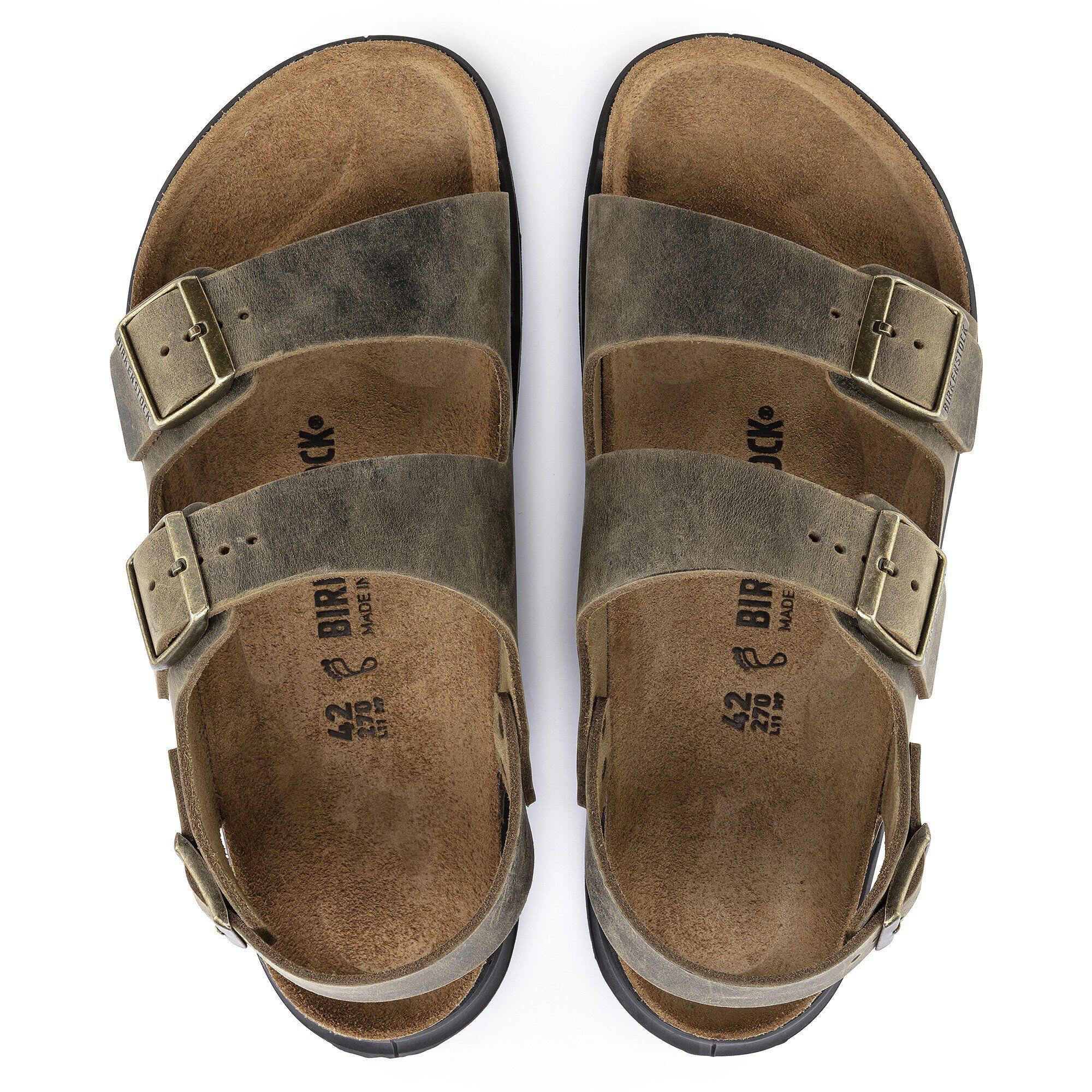 Birkenstock Milano CT Men Oiled Leather Black Male Product Image