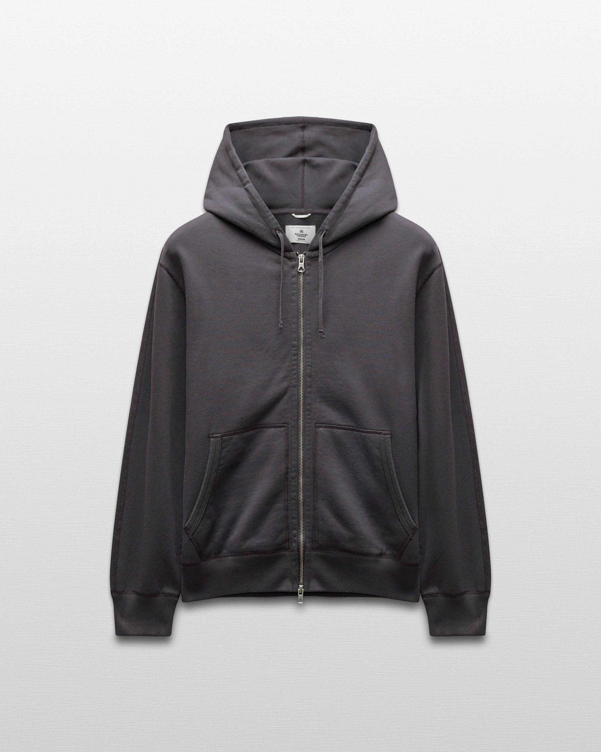 Midweight Terry Standard Zip Hoodie Male Product Image