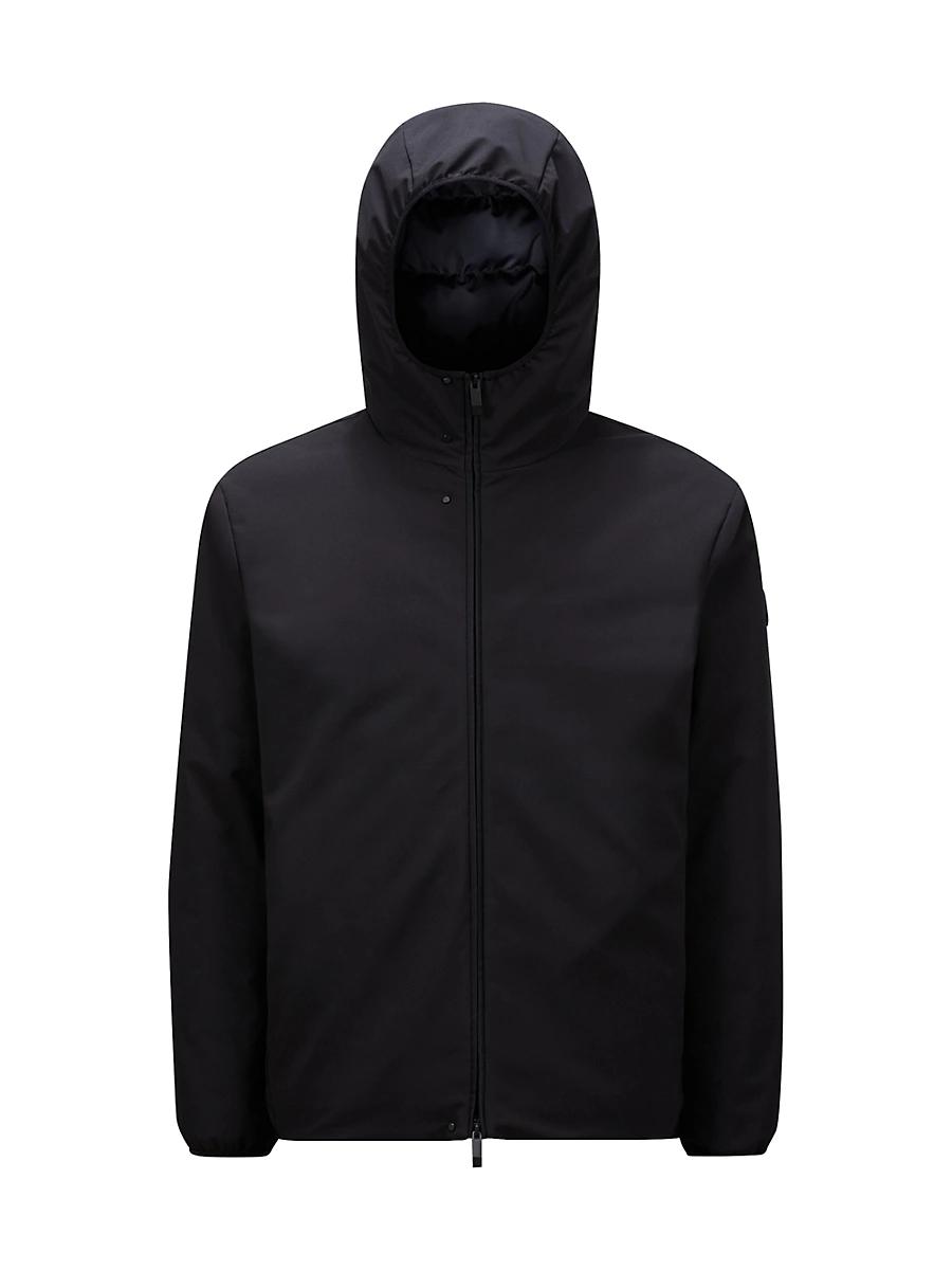 Mens Polset Nylon Fixed Hood Down Jacket Product Image