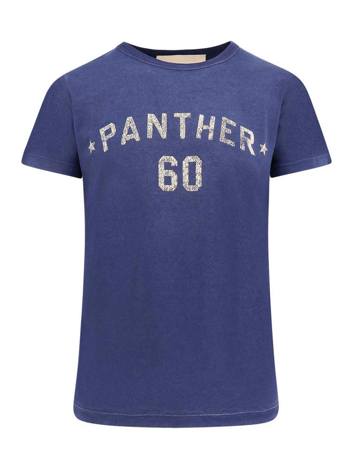 VALENTINO Garavani Navy Cotton T-shirt In Blue Product Image
