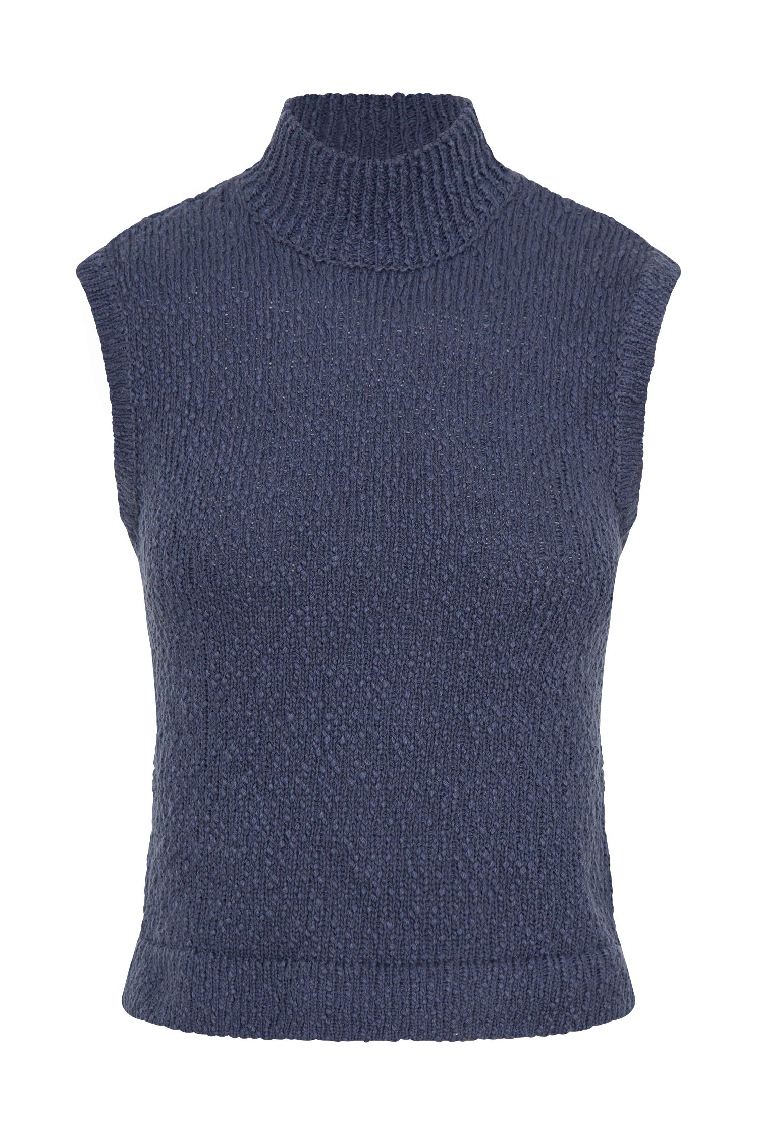 Azalea Sleeveless Knit Top - Steel Product Image