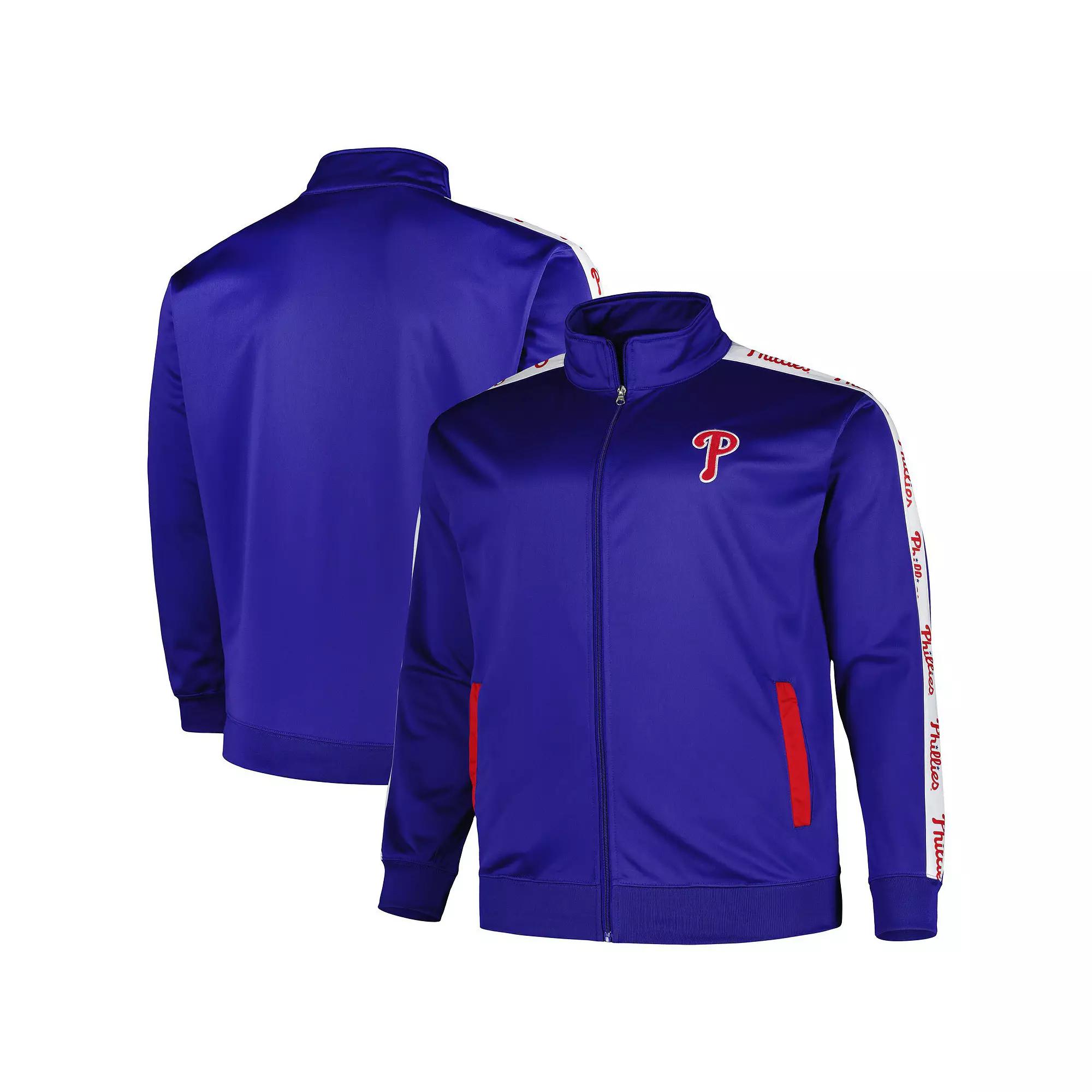 Men's Royal Philadelphia Phillies Big & Tall Tricot Track Full-Zip Jacket,  Product Image