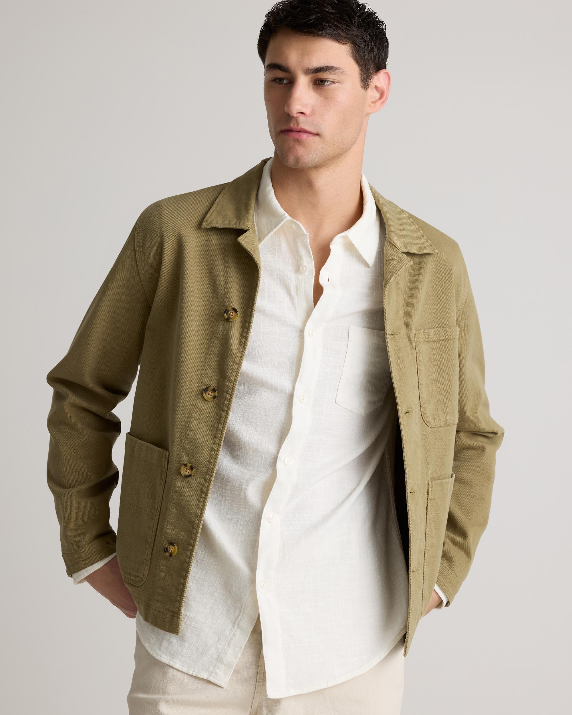 Quince | Men's Stretch Selvage Shirt Organic Cotton Product Image