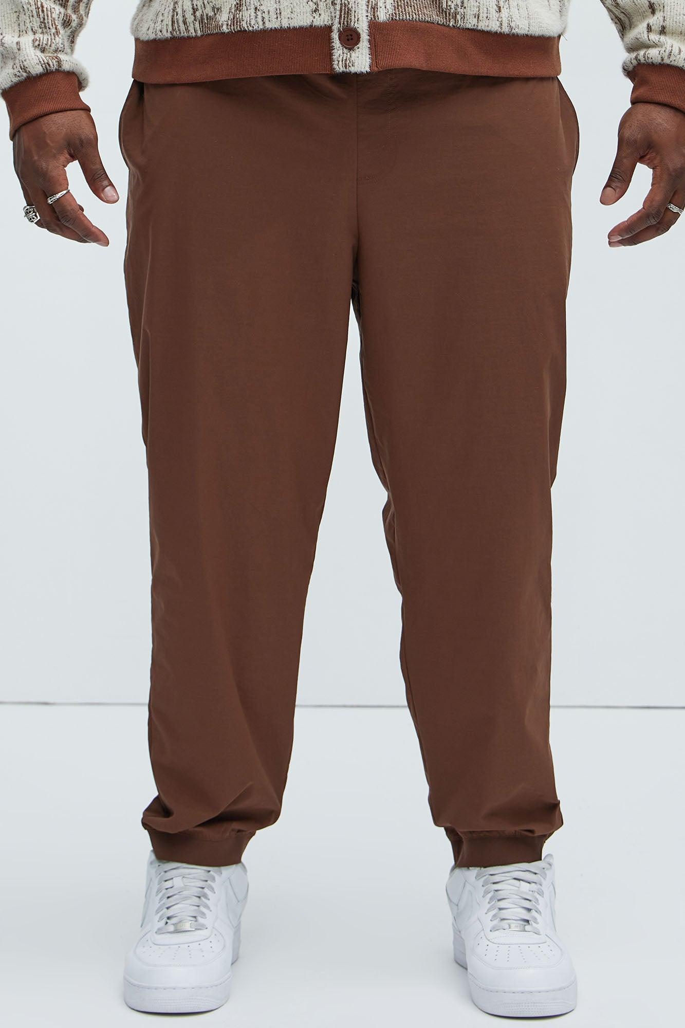 Clement Straight Tech Jogger - Brown Product Image