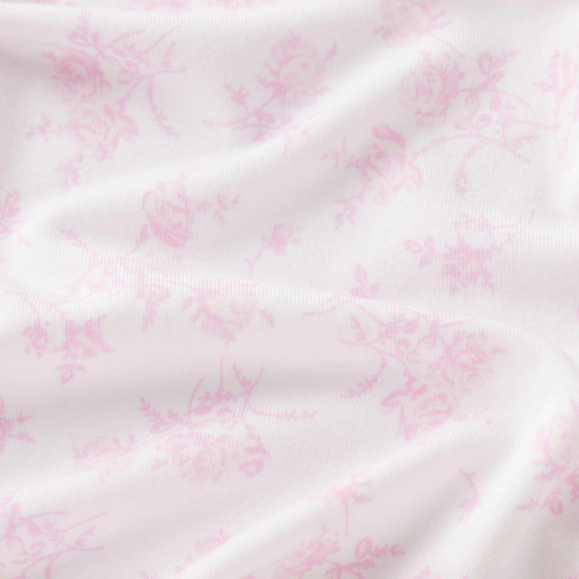 SKIMS SLEEP LONG SLEEVE BUTTON UP SET | SNOW DELICATE FLORAL PRINT Product Image